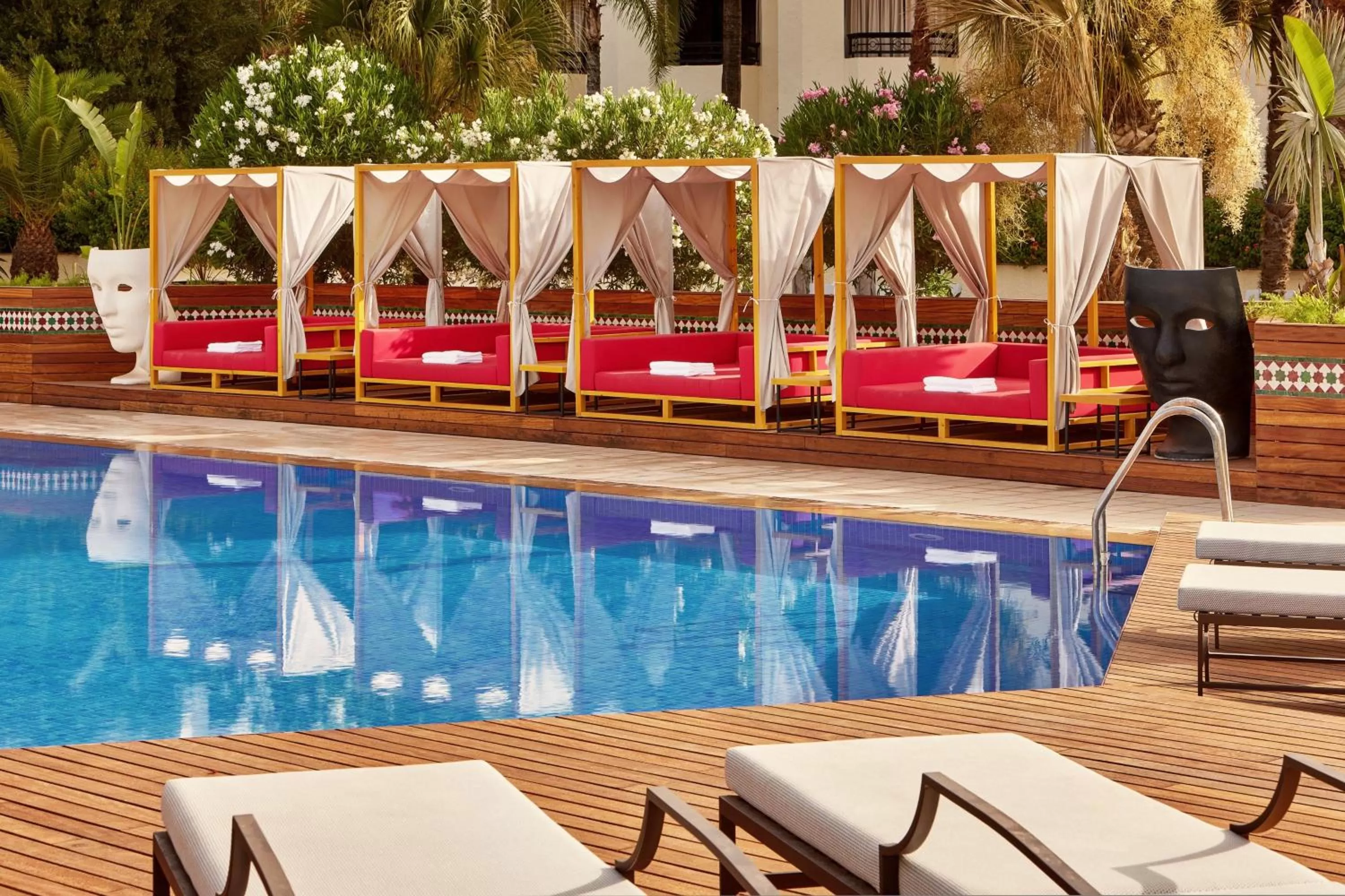 Swimming pool in Fes Marriott Hotel Jnan Palace