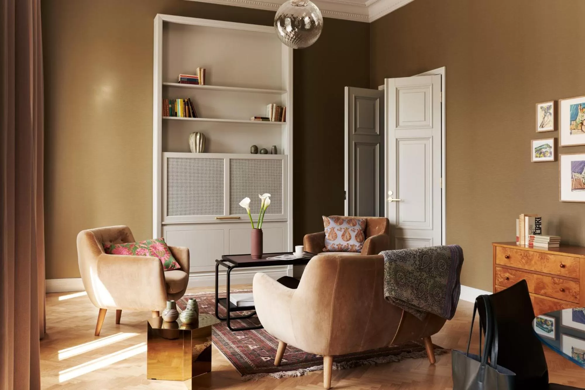 Living room in Hotel St. George Helsinki