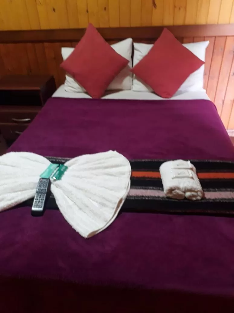 Bed in Petit Hotel Caraguata