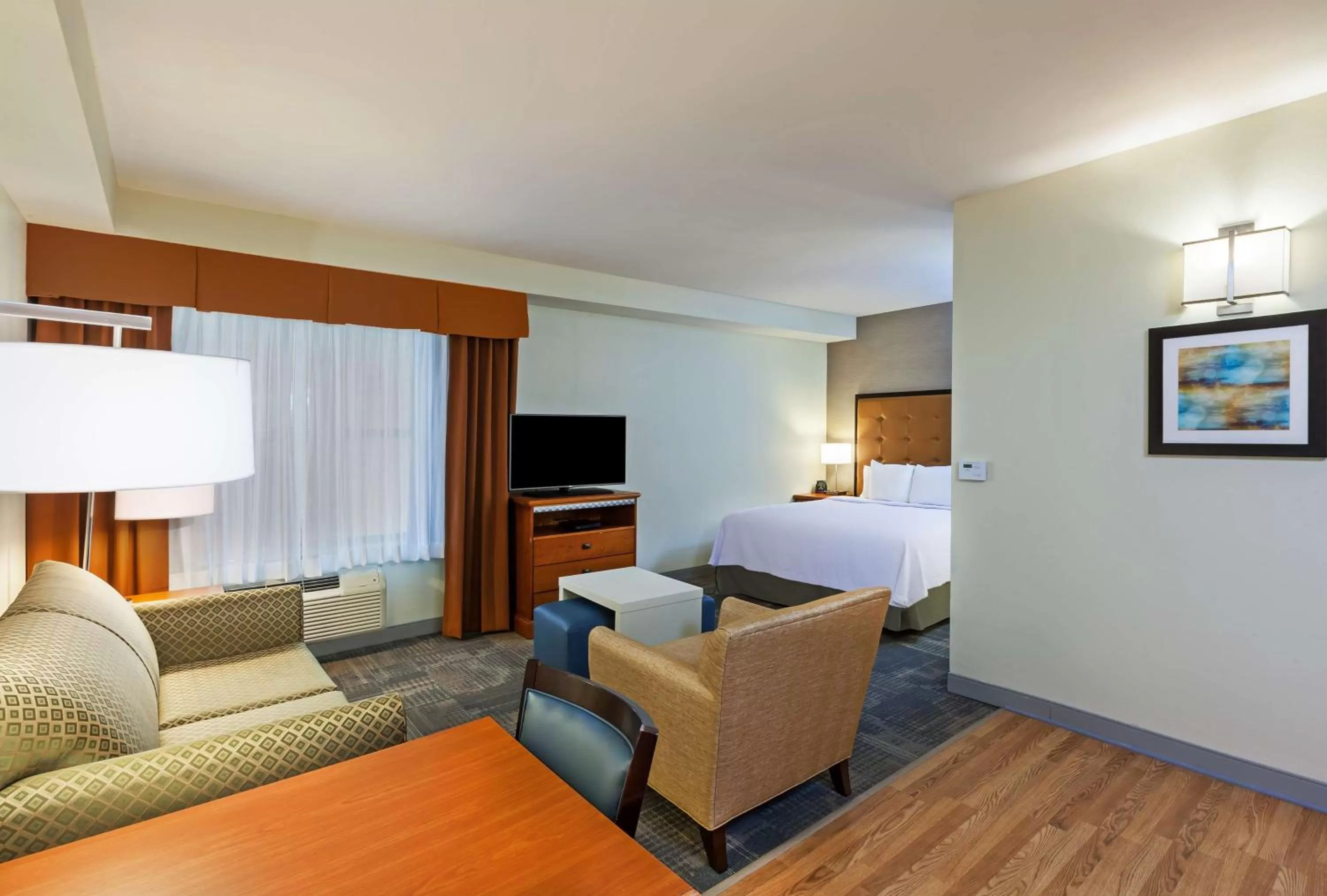Bed in Homewood Suites by Hilton Brownsville