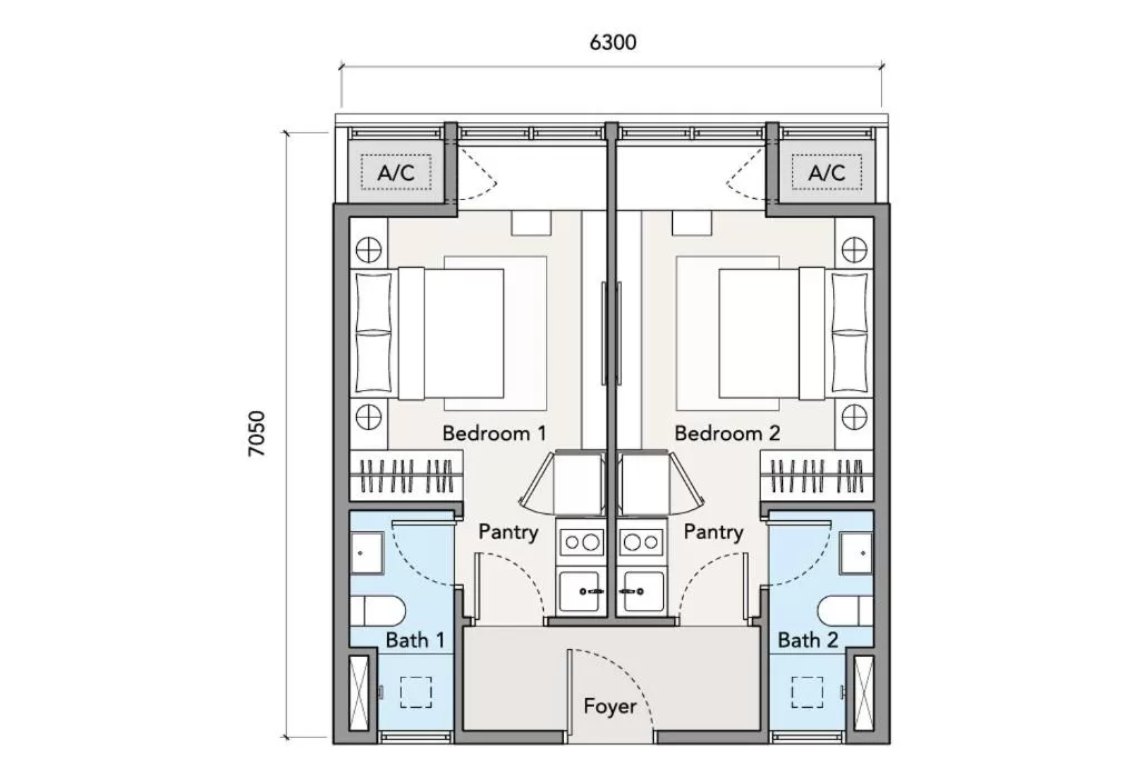Photo of the whole room, Floor Plan in Horizon Suites by CH Homes , Sepang near by KLIA - KLIA 2