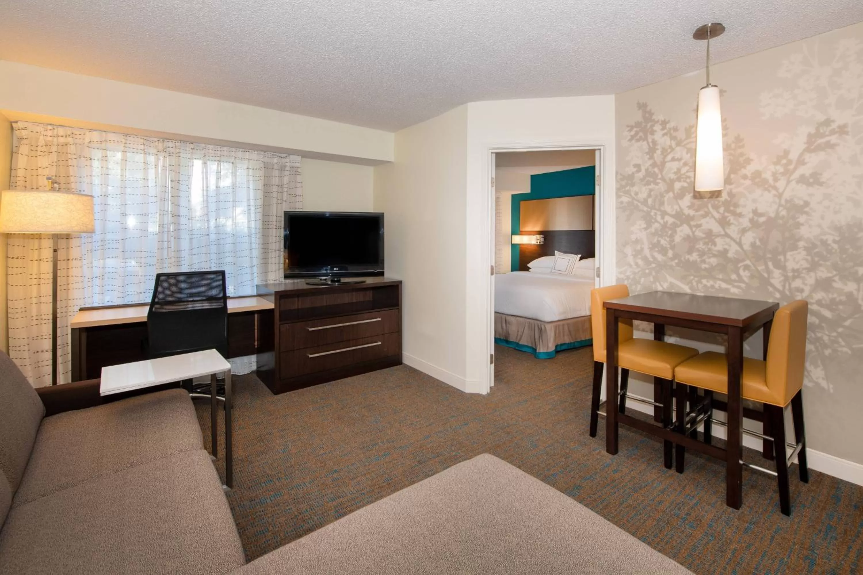 Living room, Bed in Residence Inn by Marriott Jacksonville Butler Boulevard