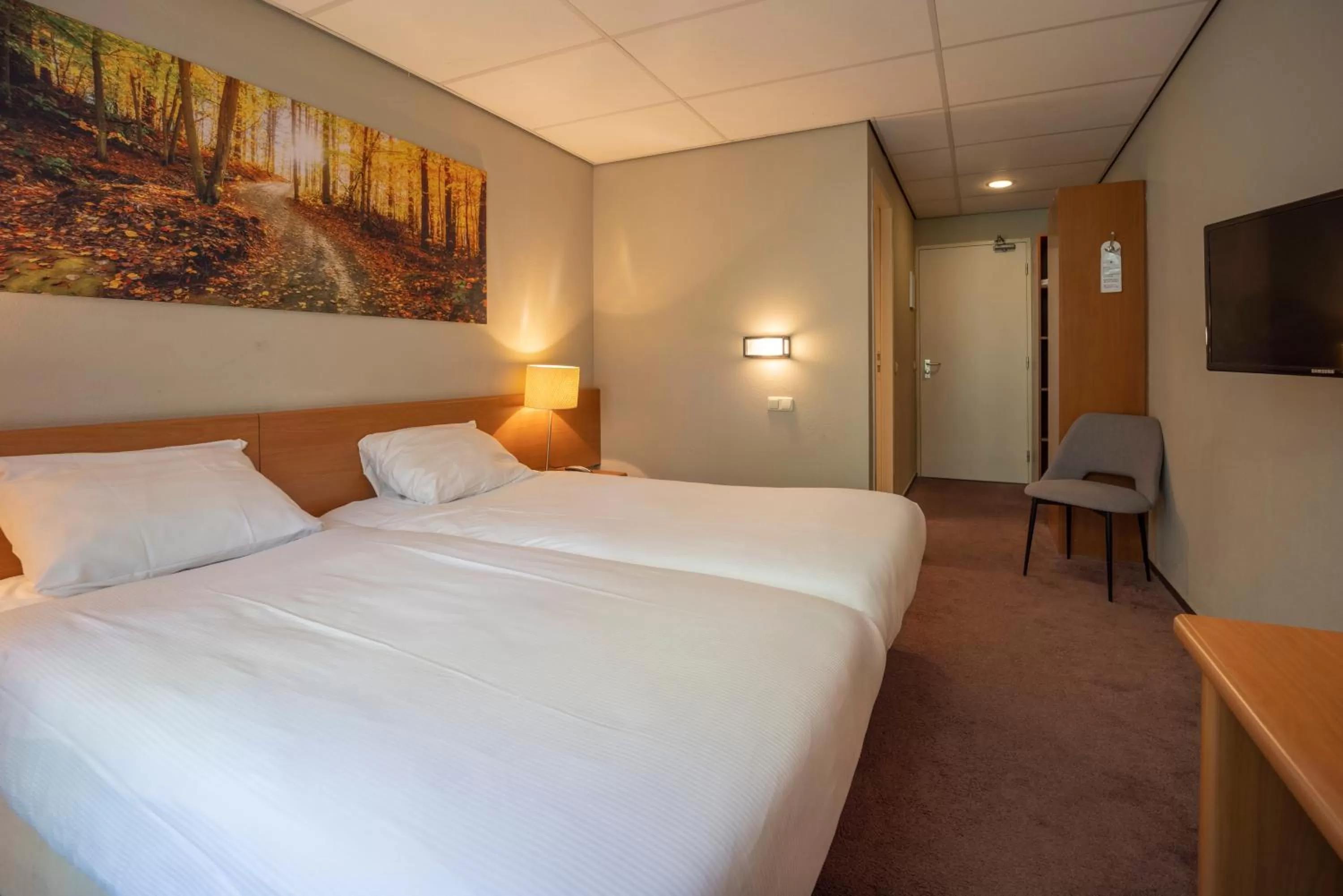 Bedroom, Bed in Fletcher Hotel Restaurant Boschoord