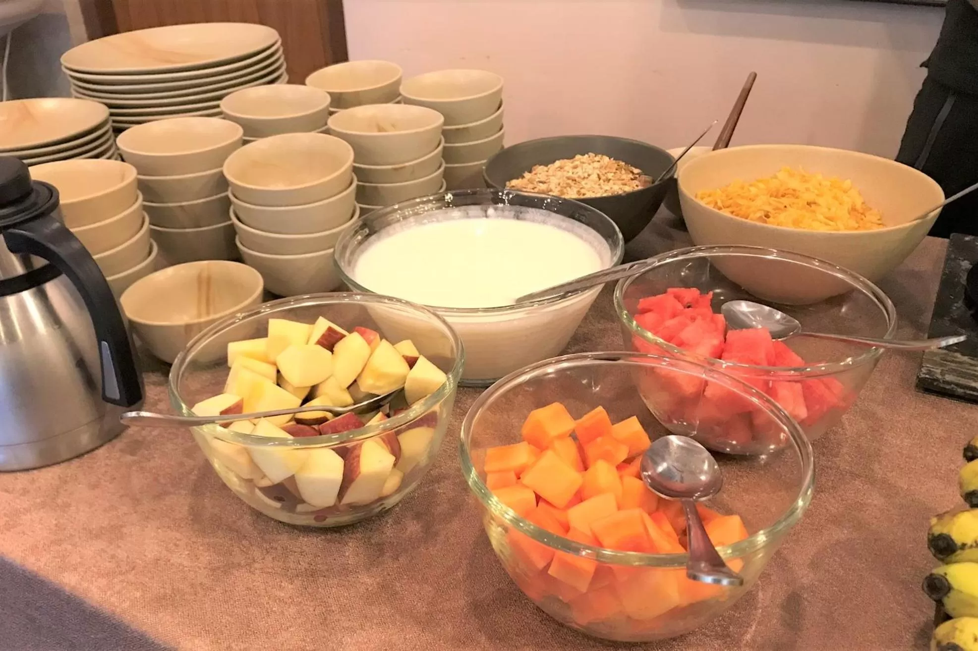 Buffet breakfast in Hotel Karuna