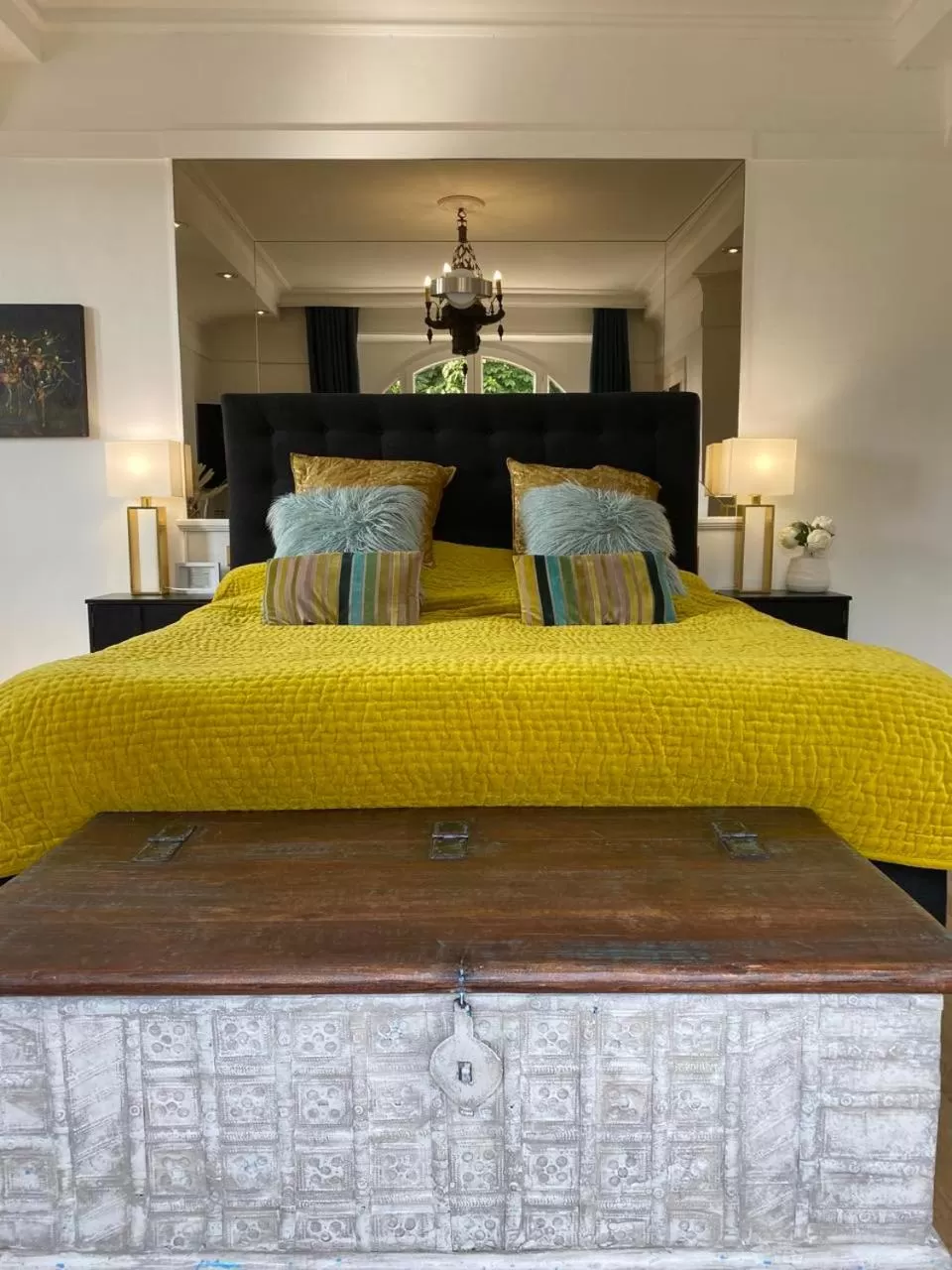 Bedroom, Bed in Villa Fresquet