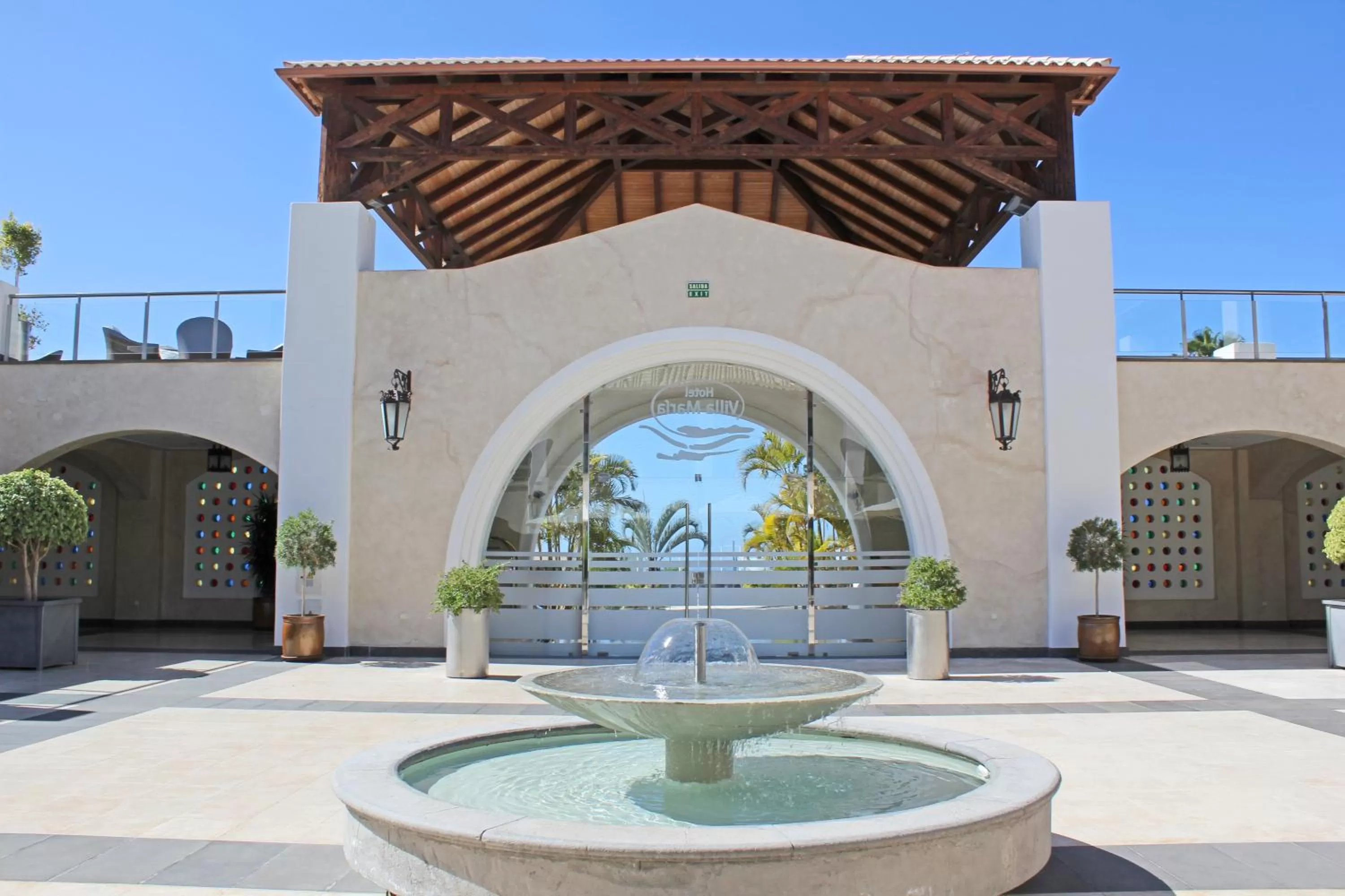 Patio in Hotel Suite Villa Maria