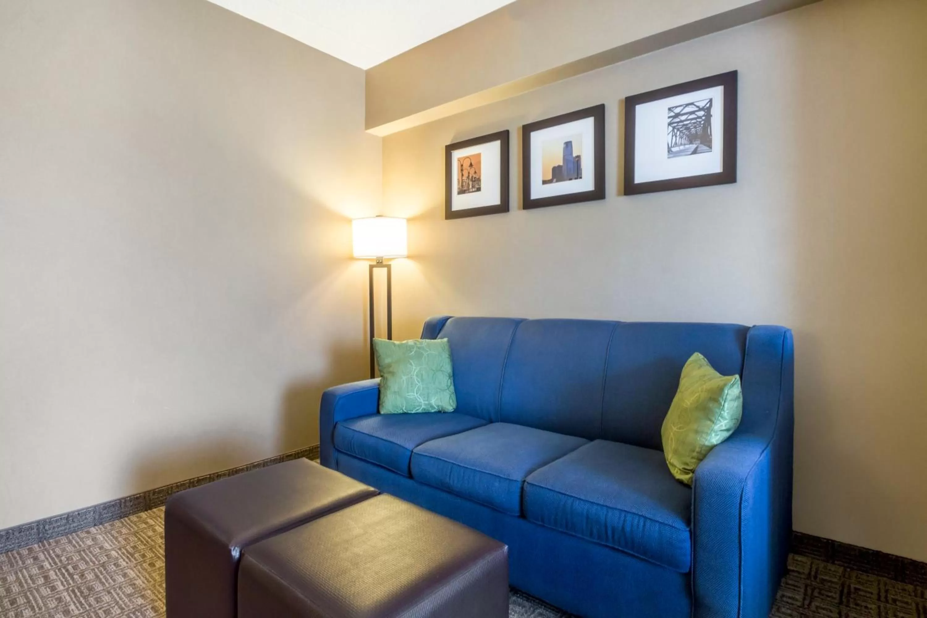 Seating area in Comfort Suites at Woodbridge
