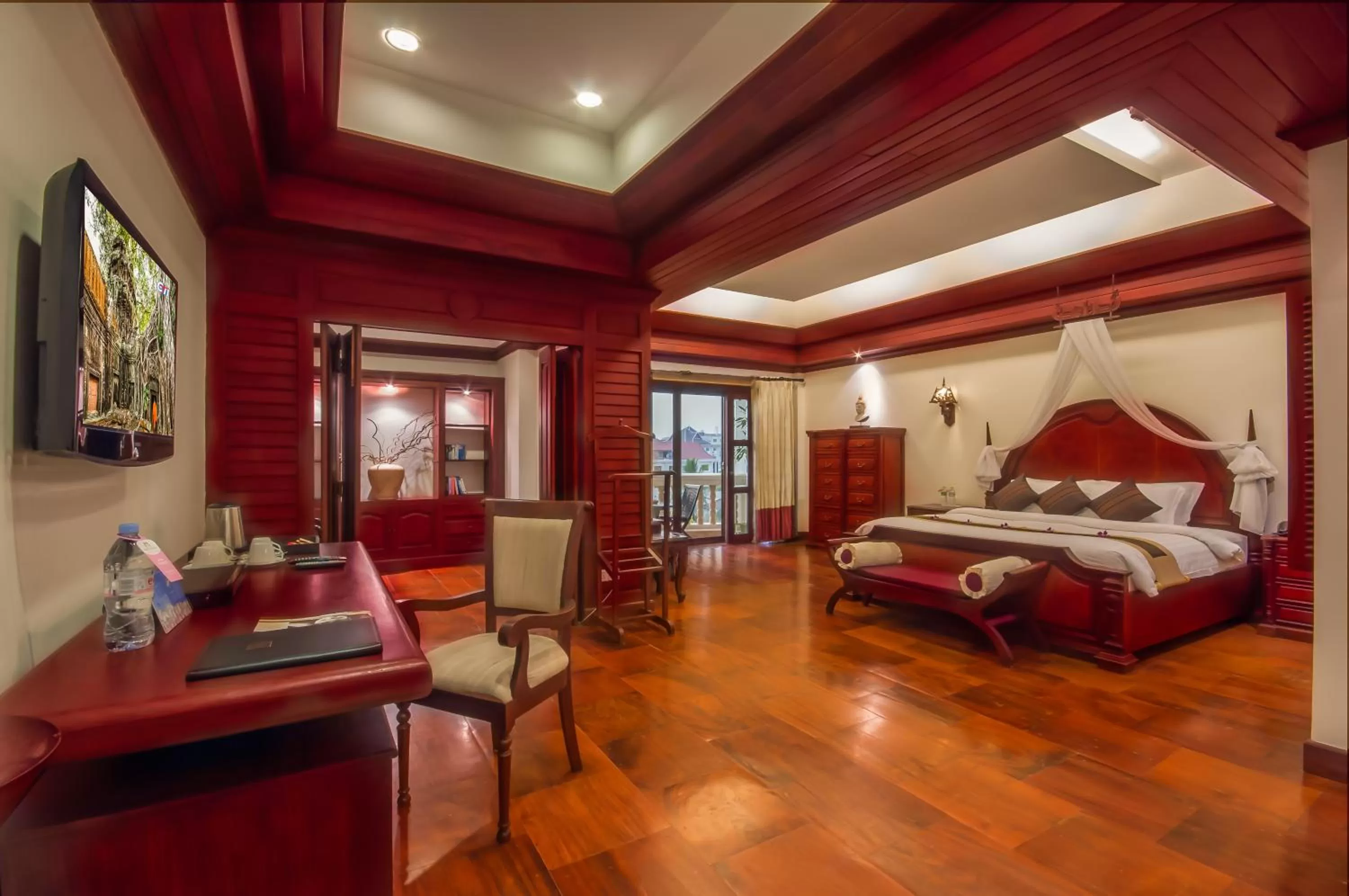 Photo of the whole room, Bed in THE PRIVILEGE FLOOR by Borei Angkor