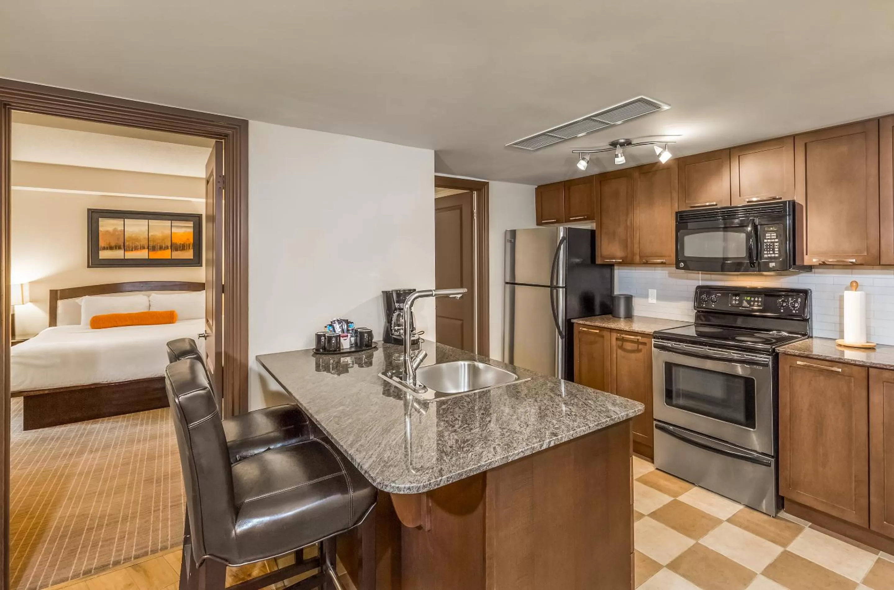 Bed in Living Water Resort & Spa