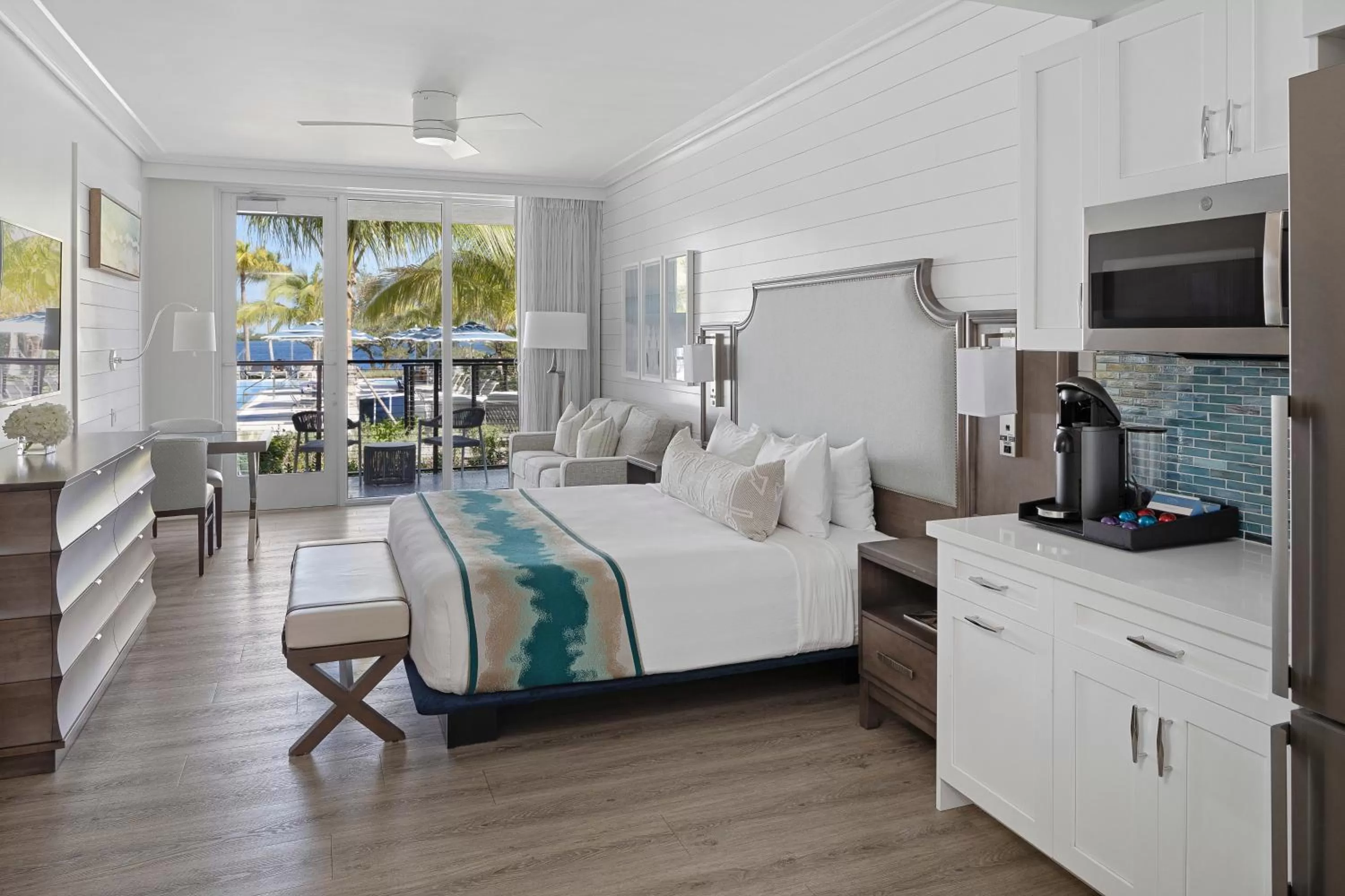 Photo of the whole room, Bed in The Capitana Key West