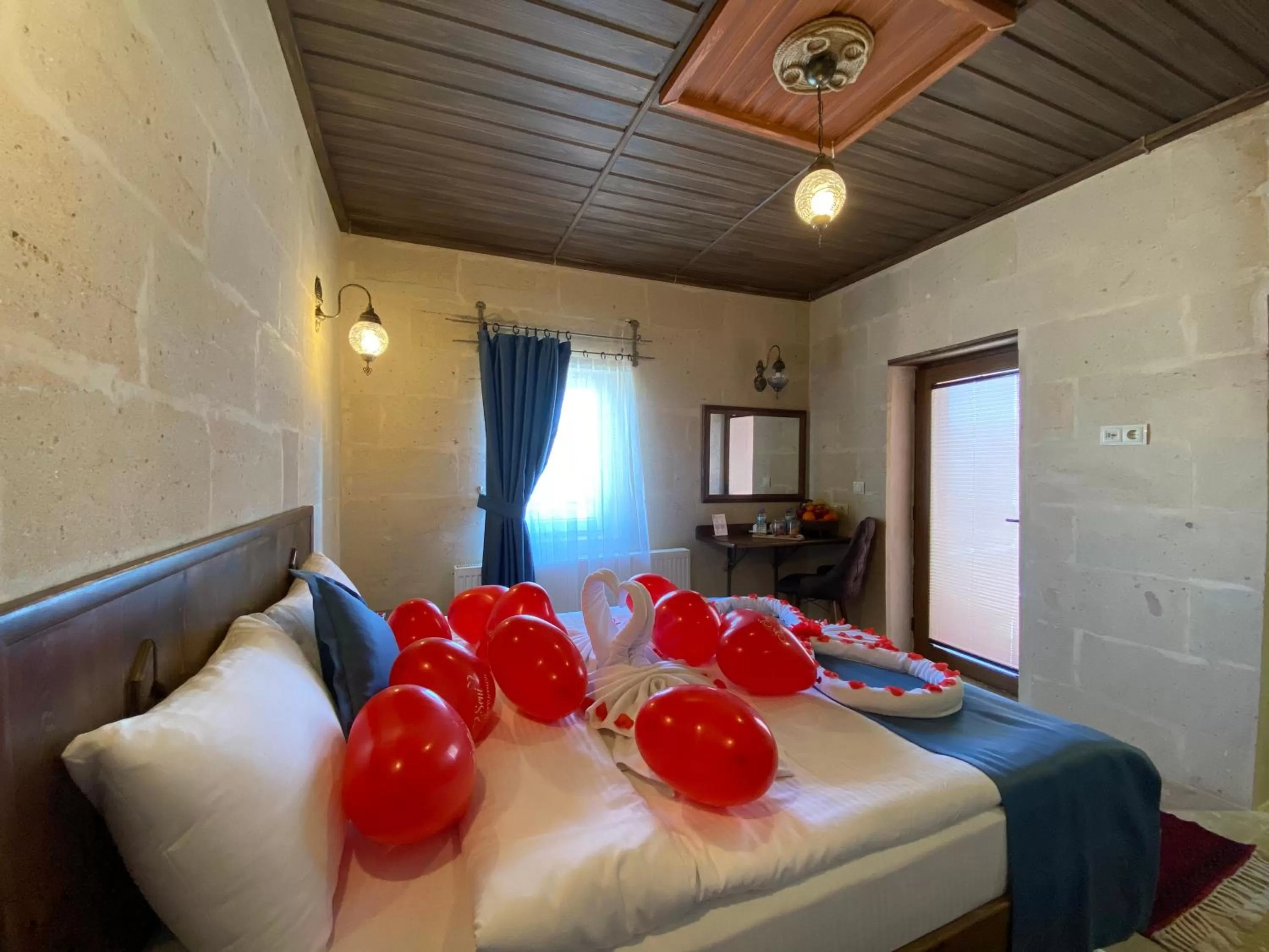 Bed in Virtus Cappadocia Hotel Göreme