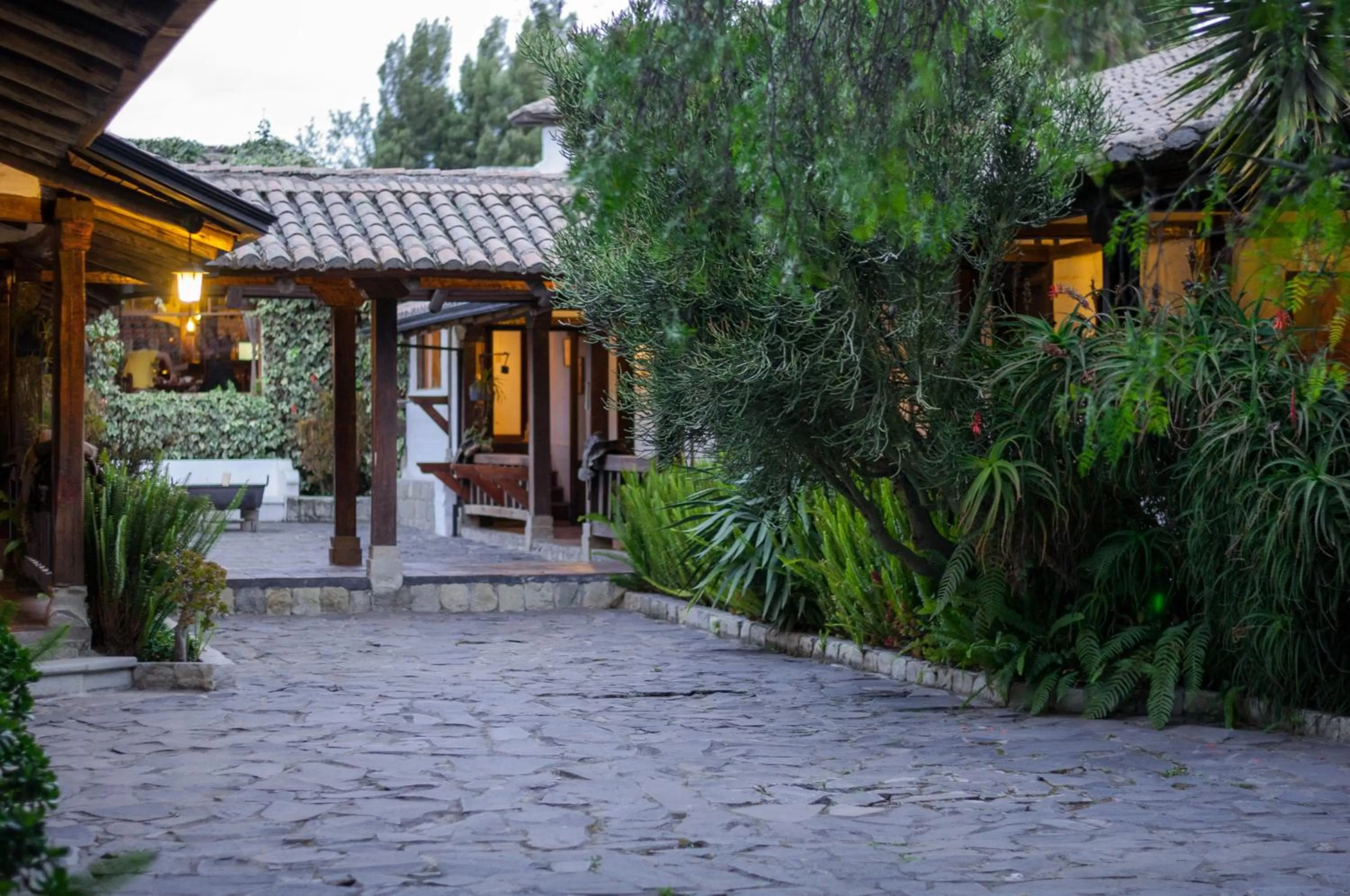 Garden in Hotel Hacienda Abraspungo