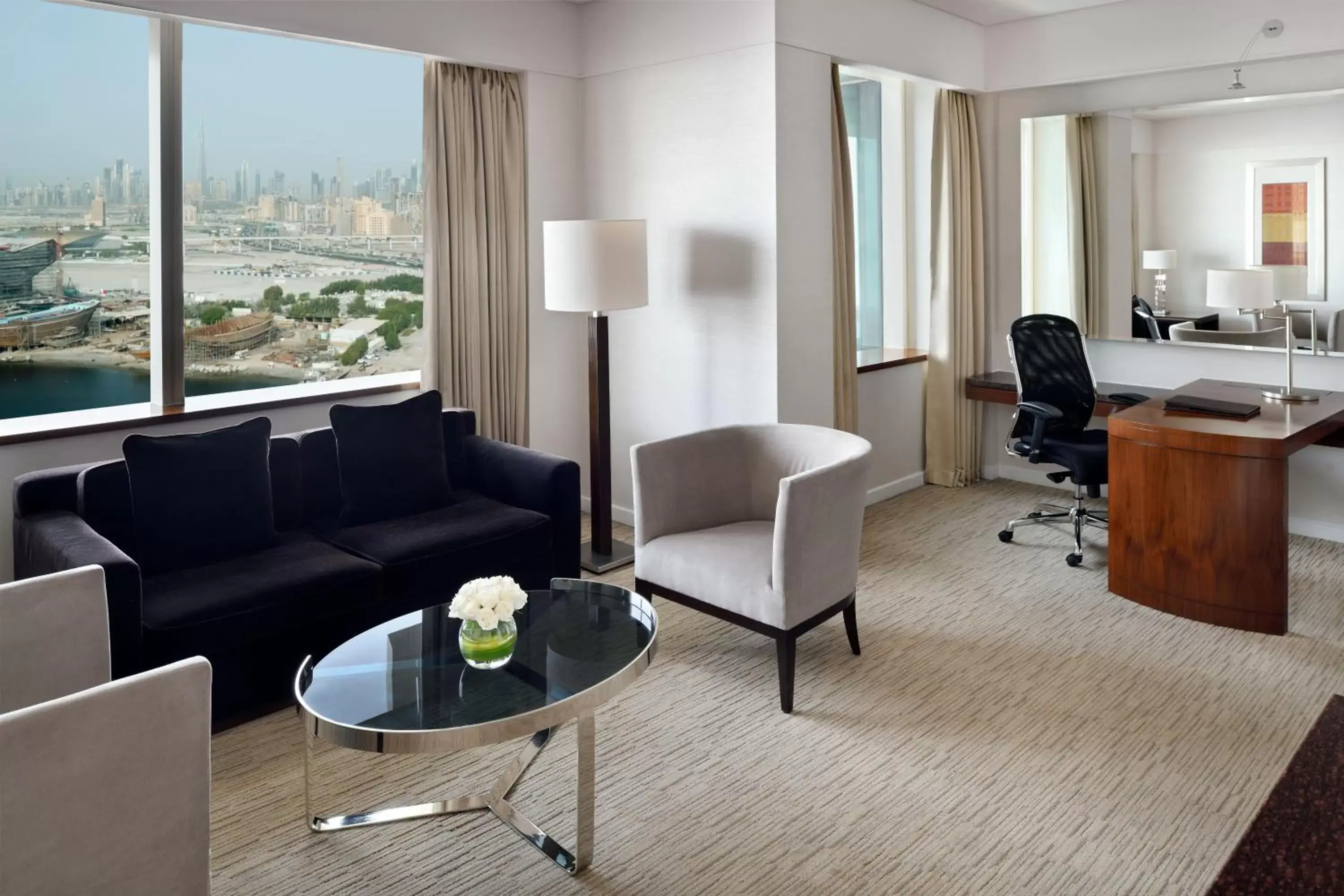 One-Bedroom Suite with Waterfront View in Crowne Plaza Dubai Festival City One-Bedroom Suite with Waterfront View in Crowne Plaza Dubai Festival City