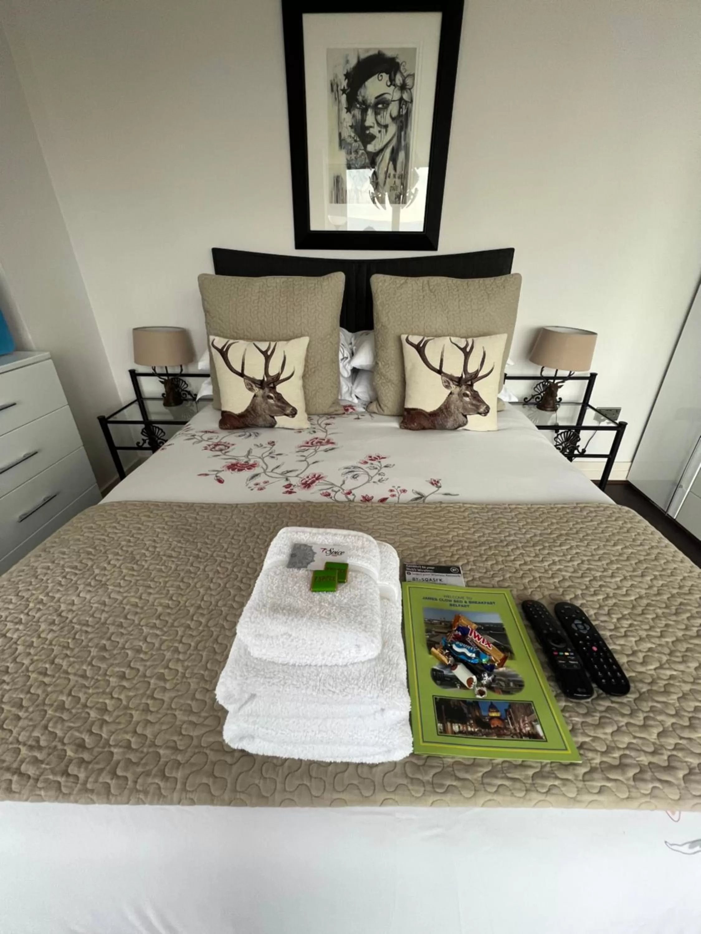 Bed in James Clow Bed & Breakfast