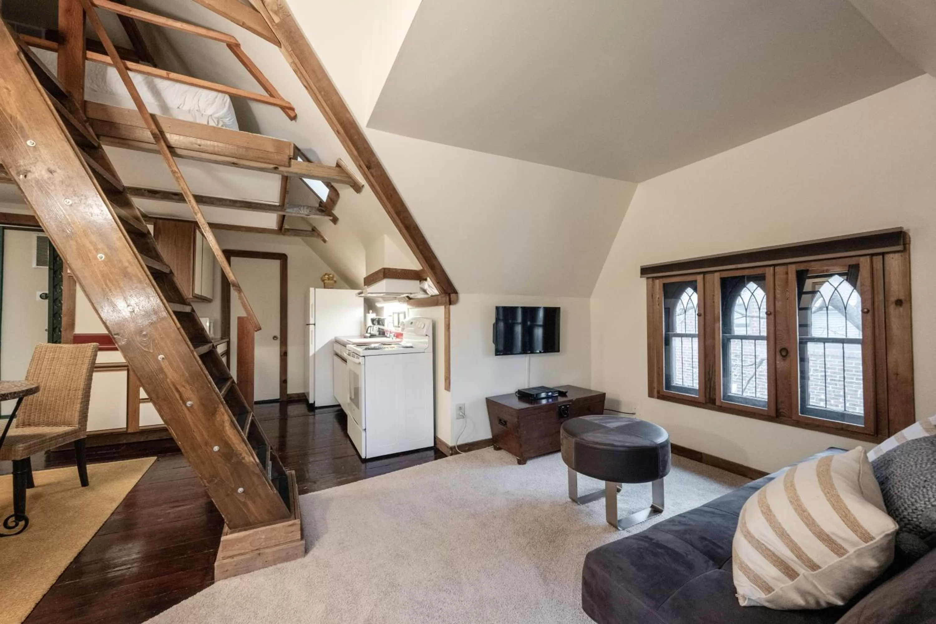 Seating area in Stone Soup Inn