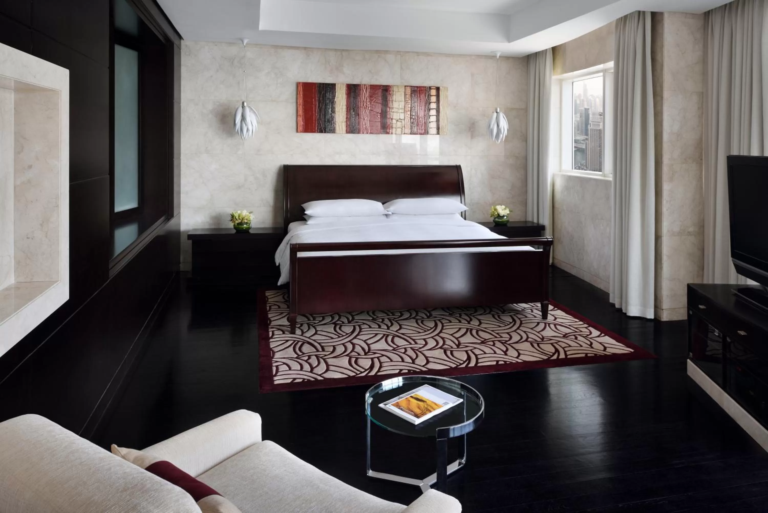 Bedroom, Bed in Dubai Marriott Harbour Hotel And Suites