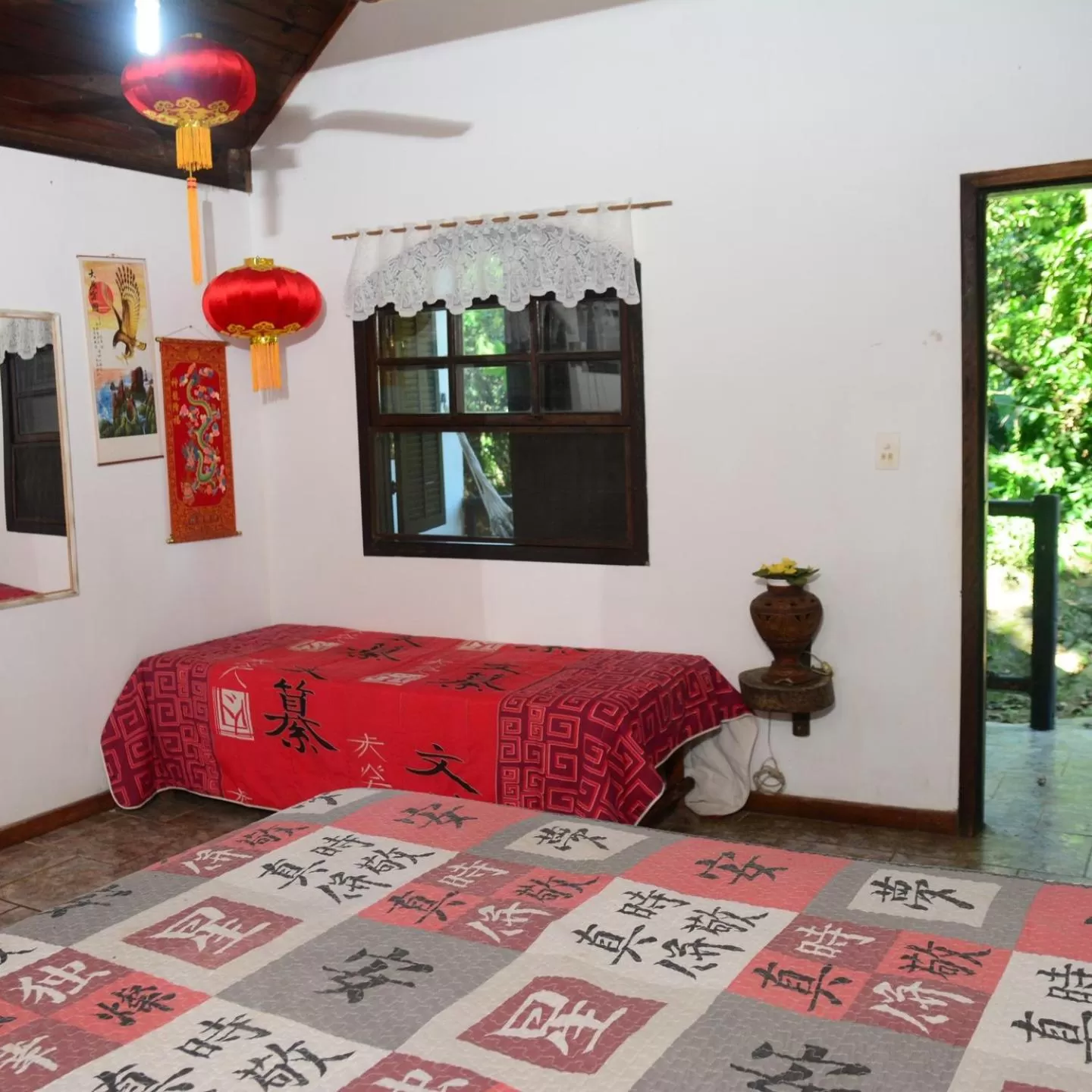 Bed in Pousada A Marca do Faraó