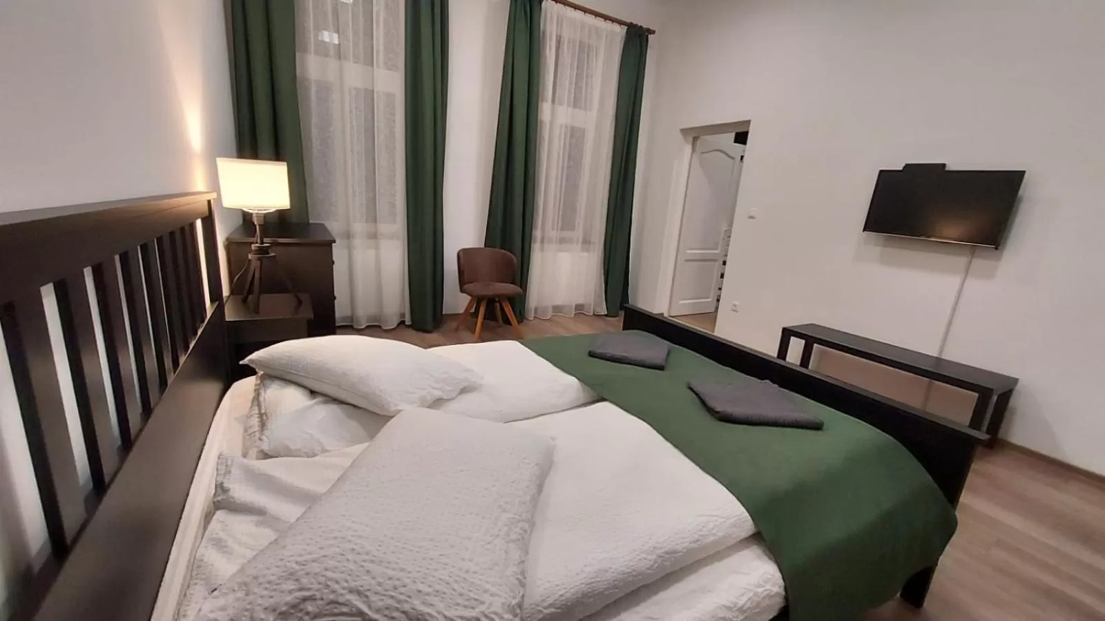 Bed in Zakarias Apartments