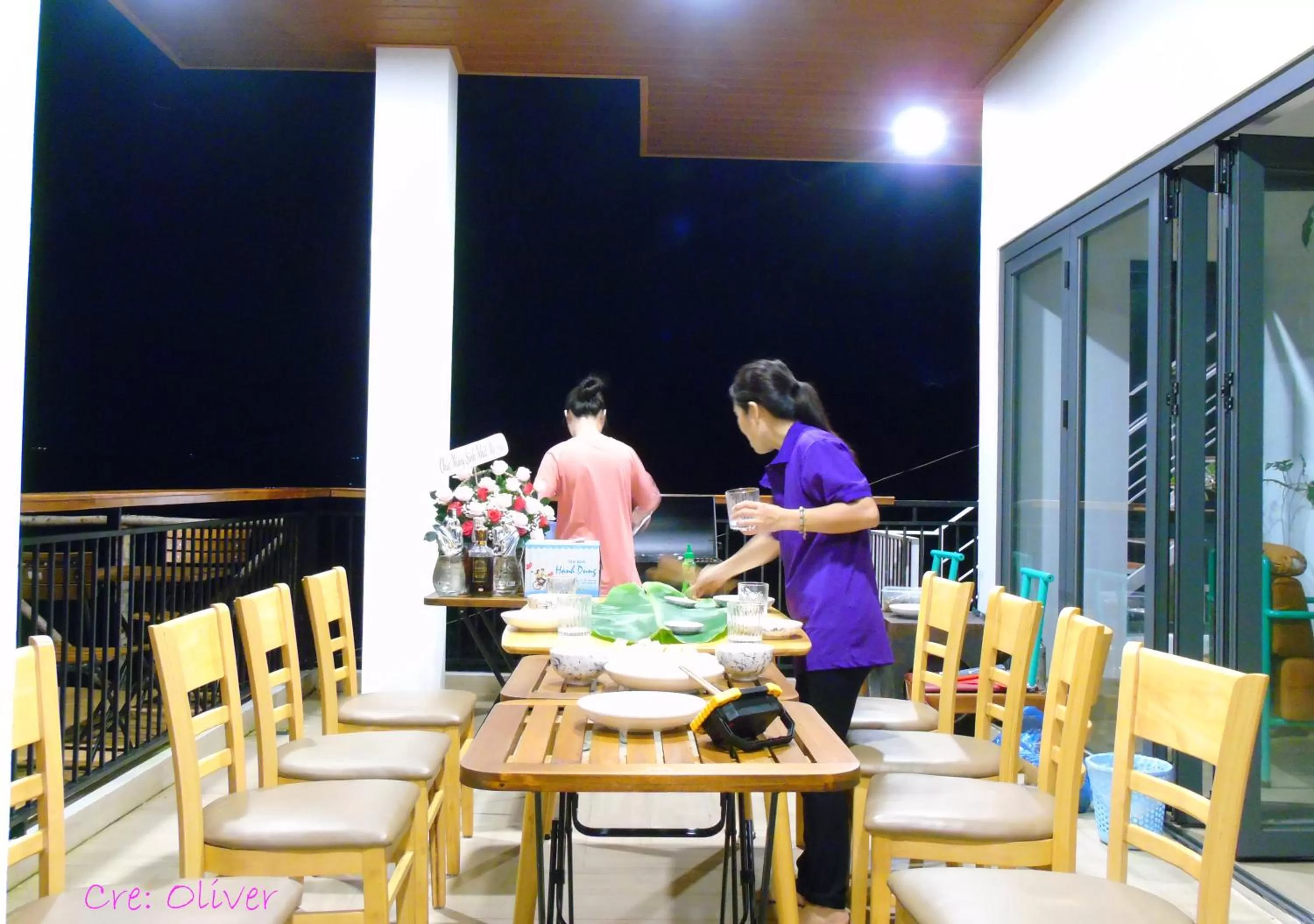 Dining area in Mùa Tím Villa