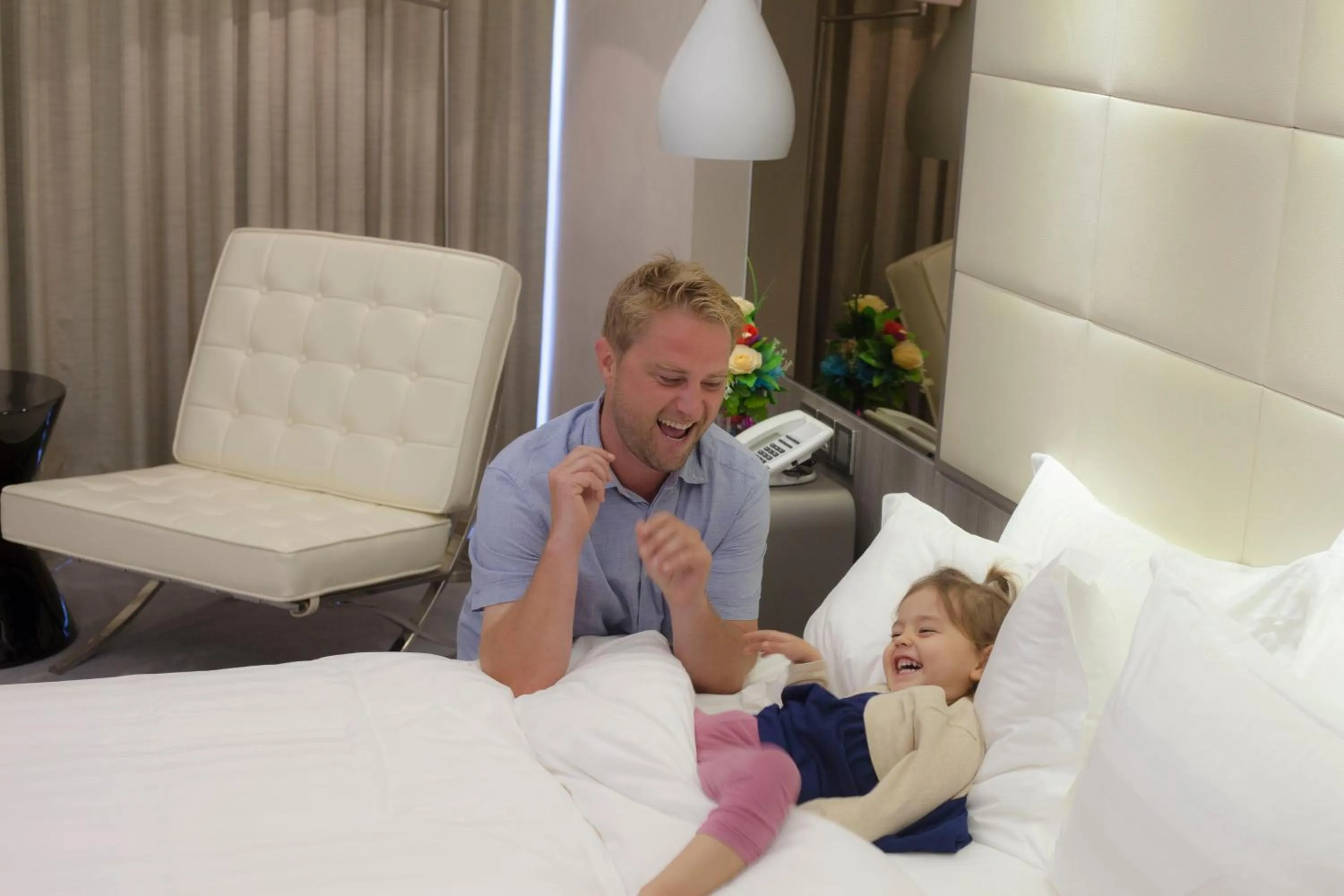 Bed in Grand Palace Hotel