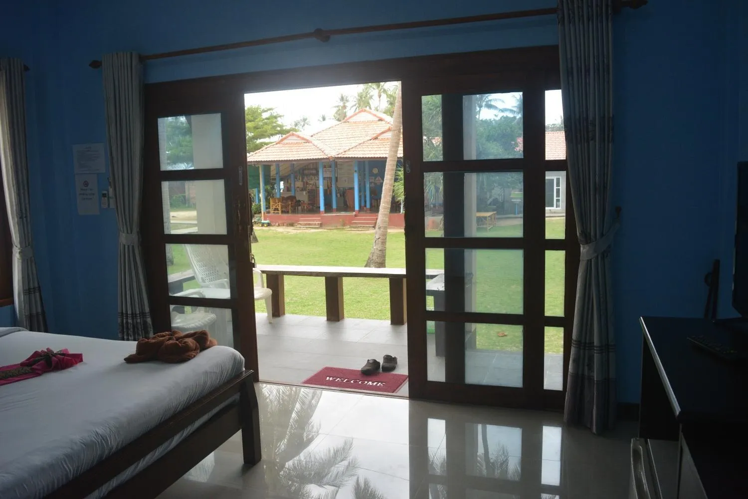 towels, Bed in Lanta Family resort