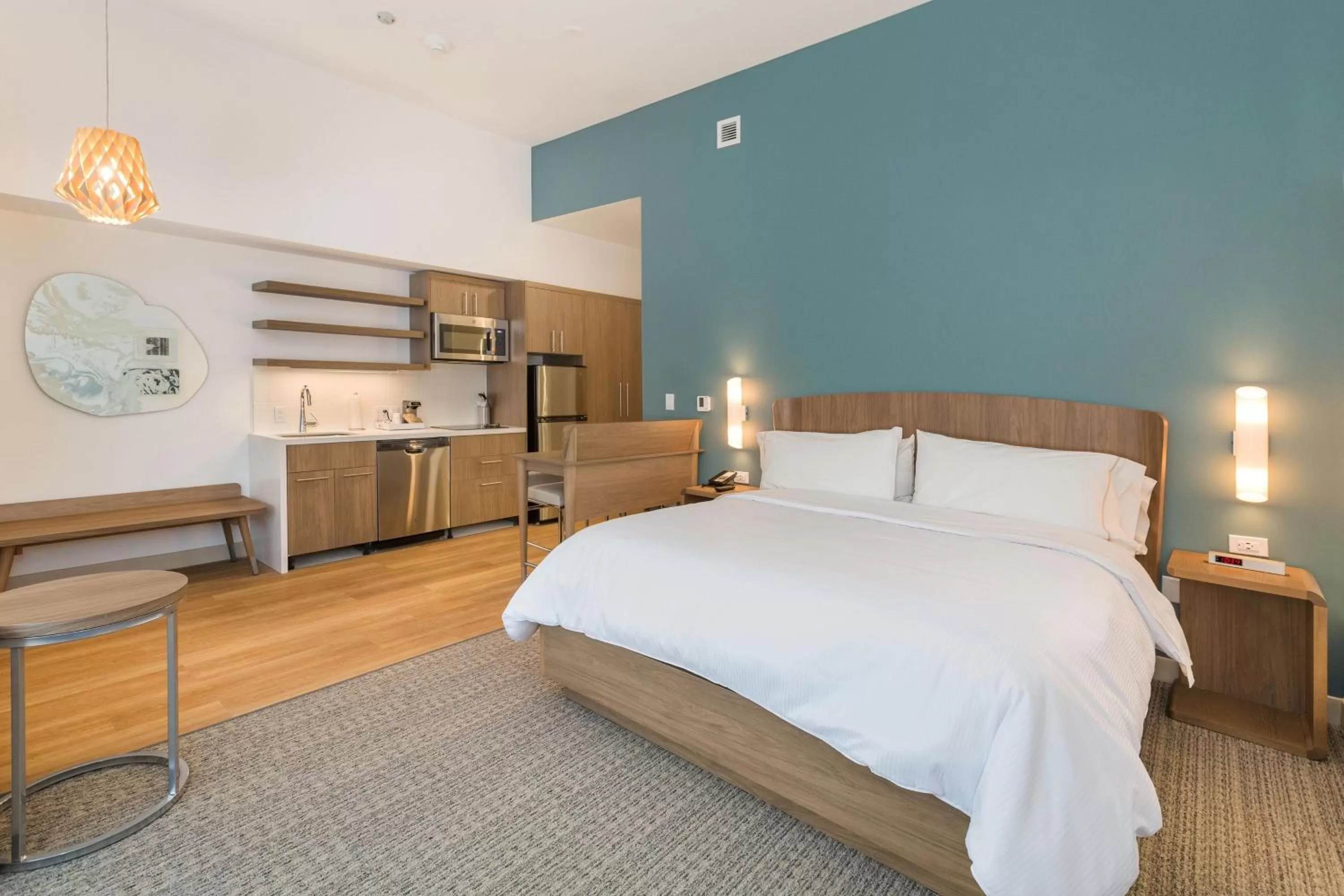 Bedroom, Bed in Element Denver International Airport