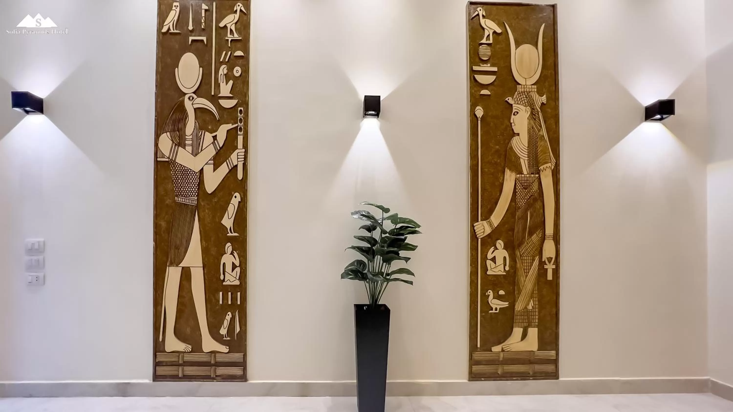 Decorative detail in Sofia Pyramids Hotel