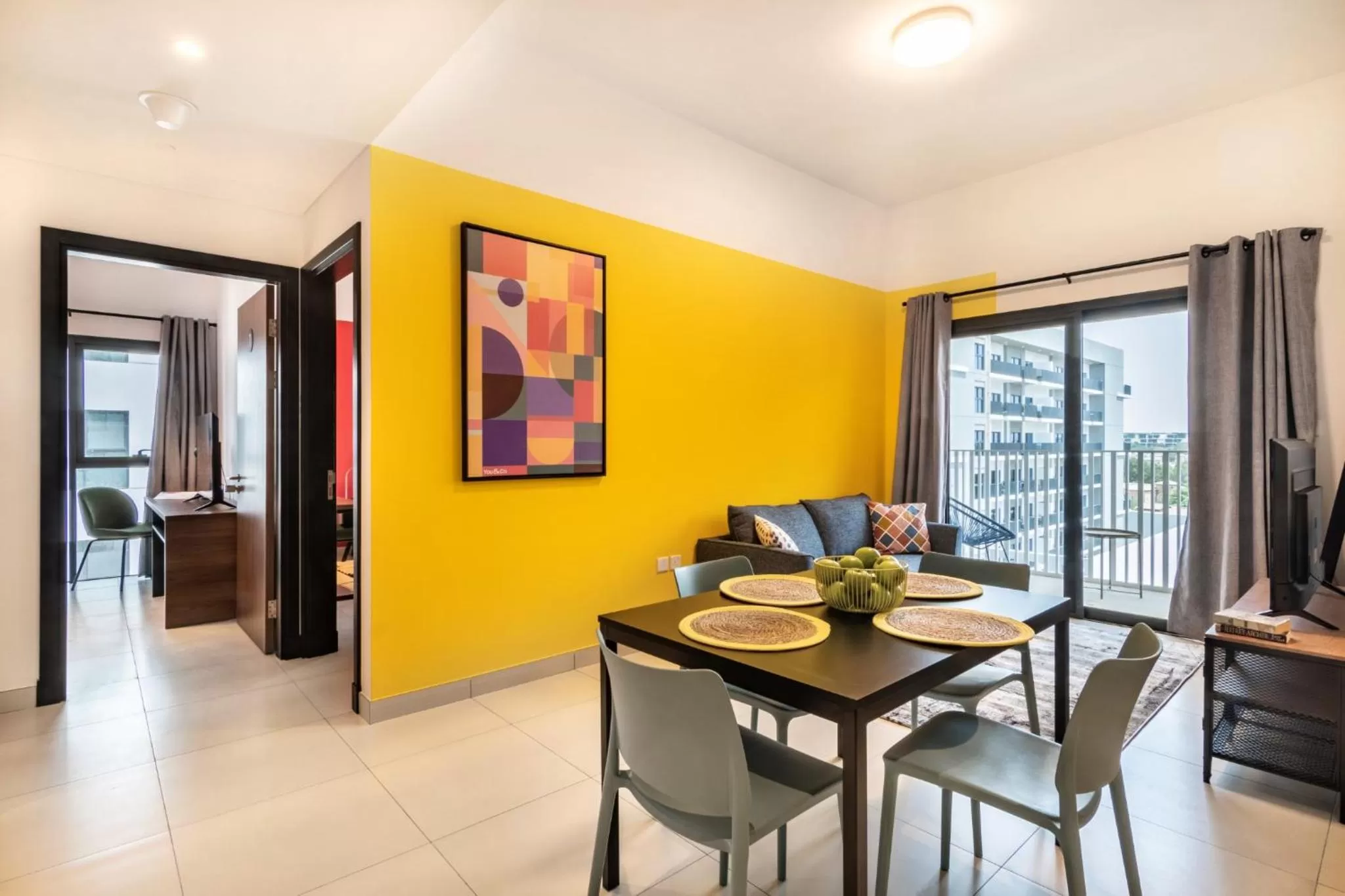 Dining area in YouCo coliving Dubai