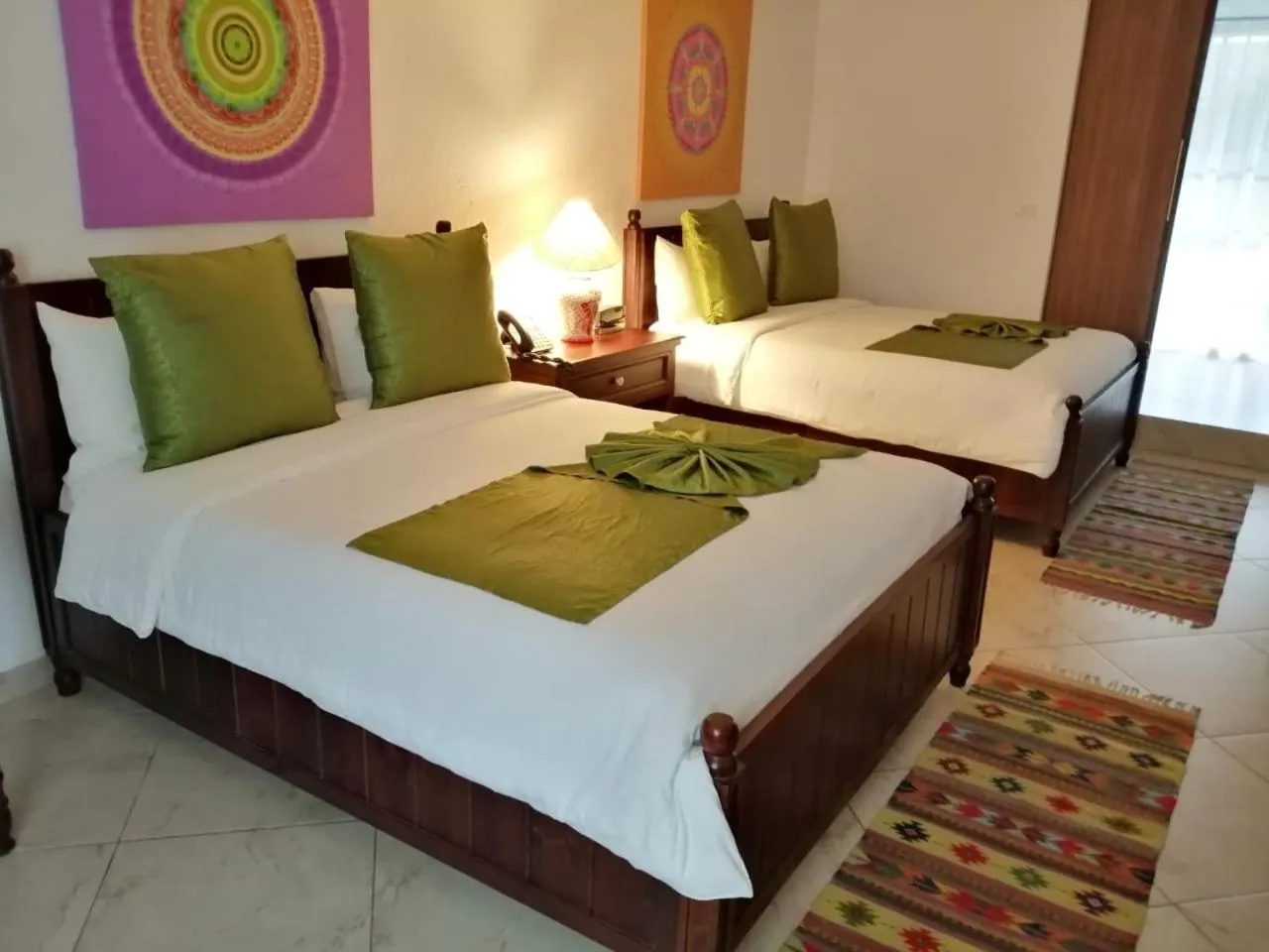 Bed in Hotel Las Puertas de Tepoztlan