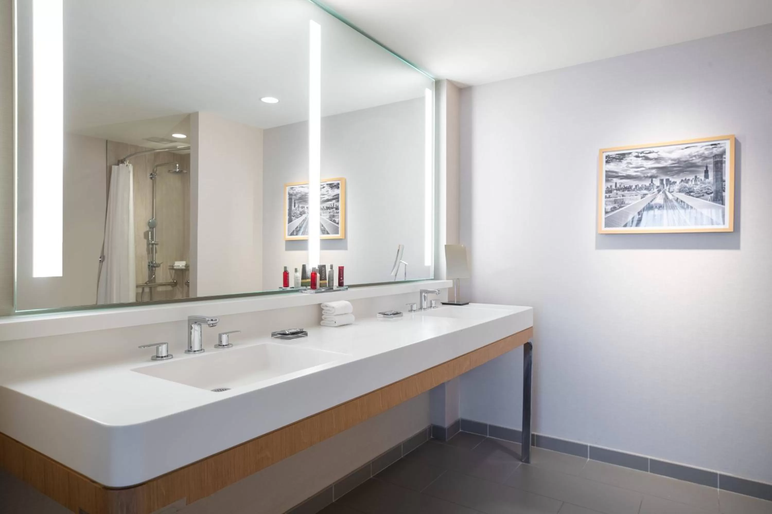 Bathroom in Marriott Marquis Chicago