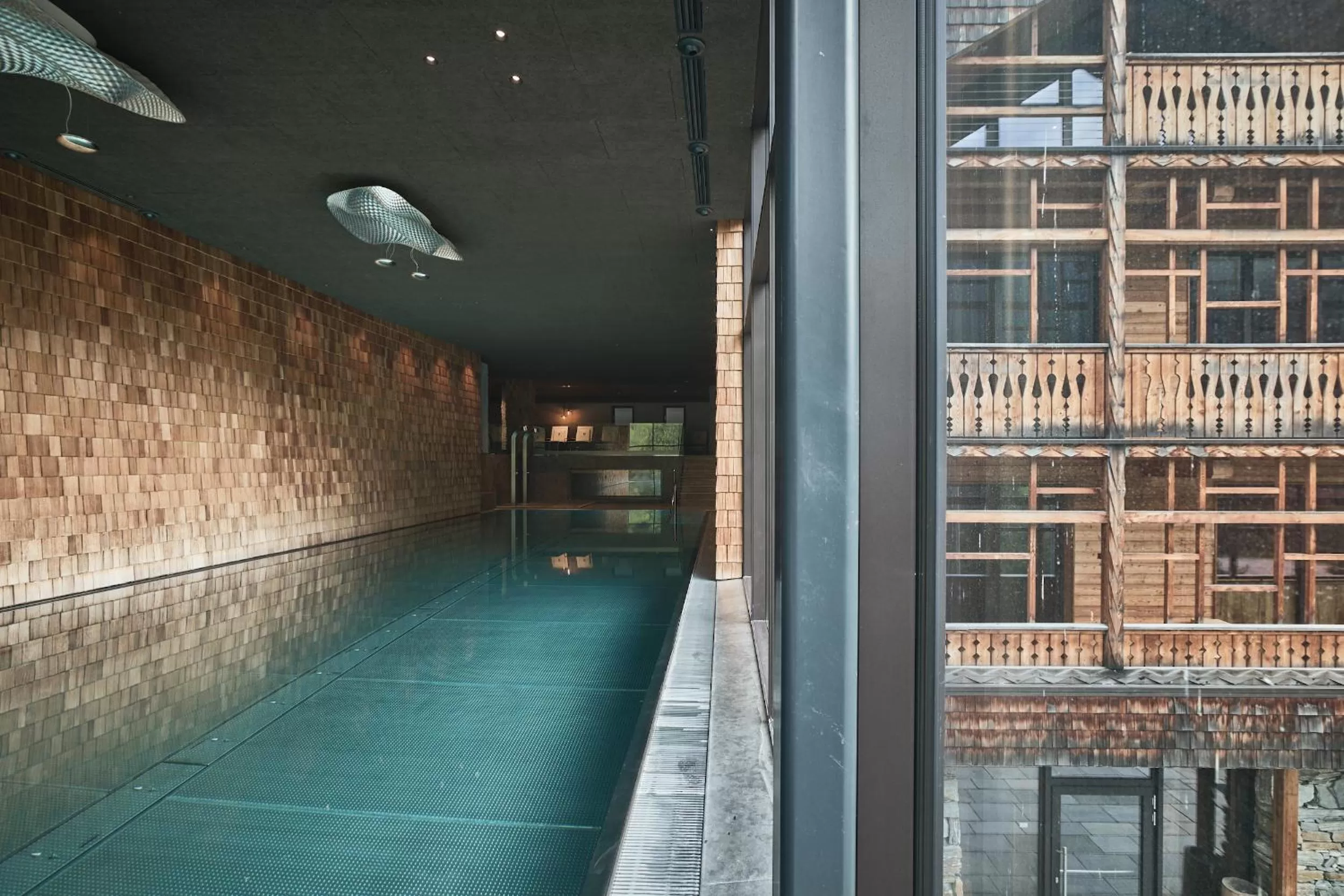 Pool view in Tenne Lodges