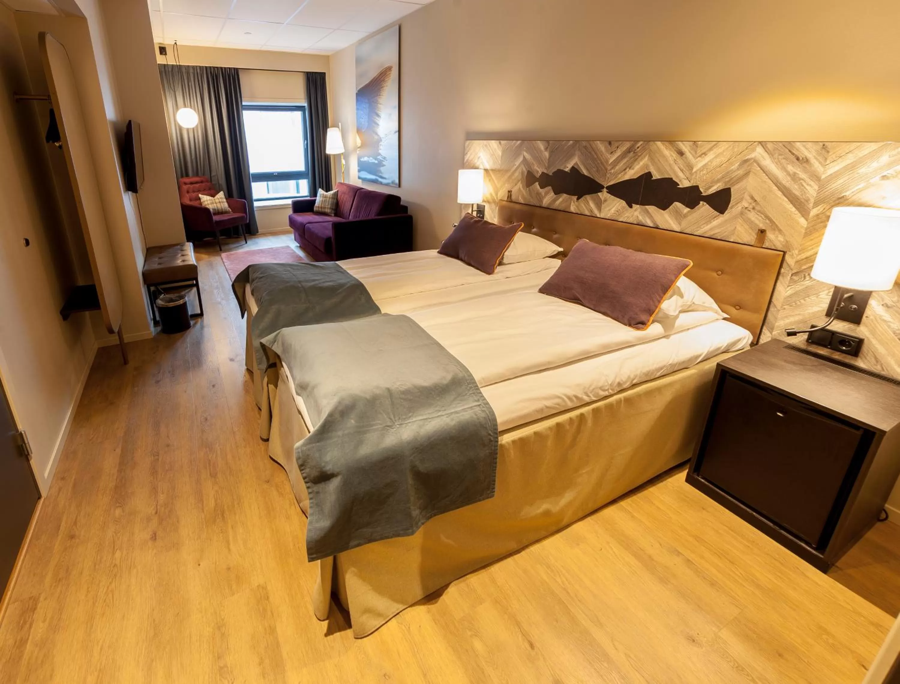 Bed in Quality Hotel Grand Tromsø