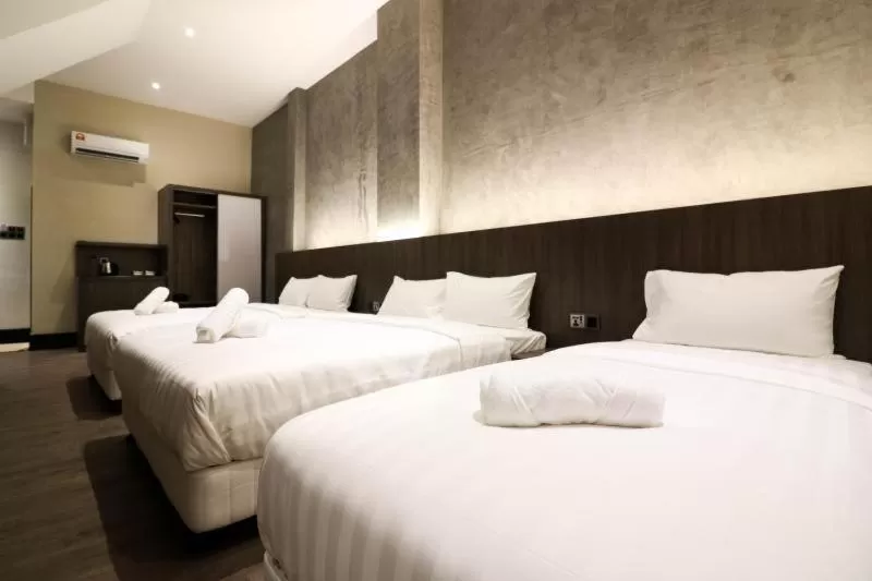 Bed in The NINES HOTEL Malacca