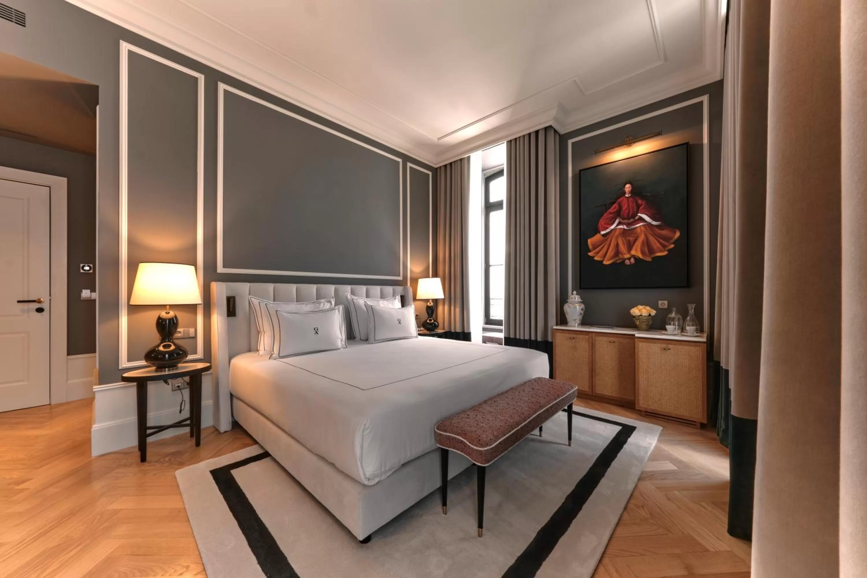 Bed in GA Palace Hotel & Spa, a XIXth-Century Villa