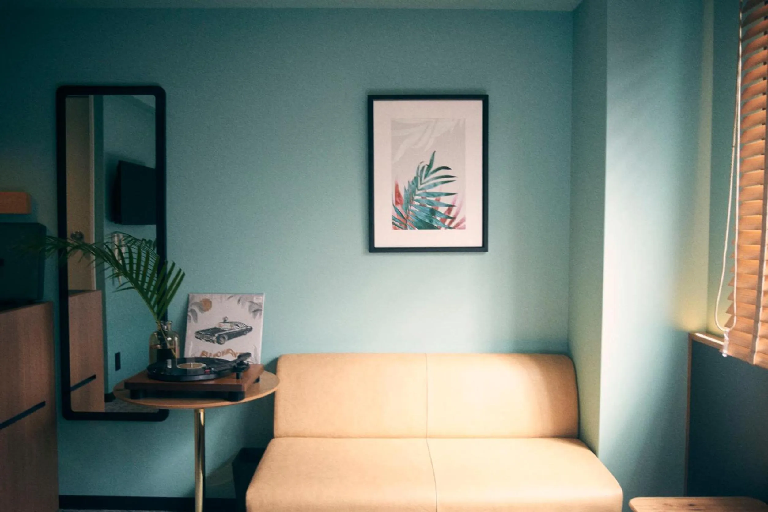 Living room in Hotel She, Kyoto