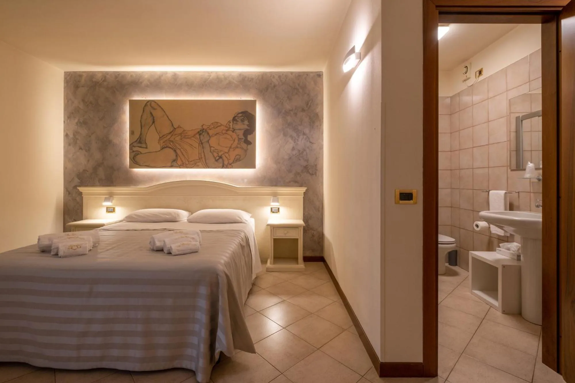 Bed in Hotel San Lorenzo