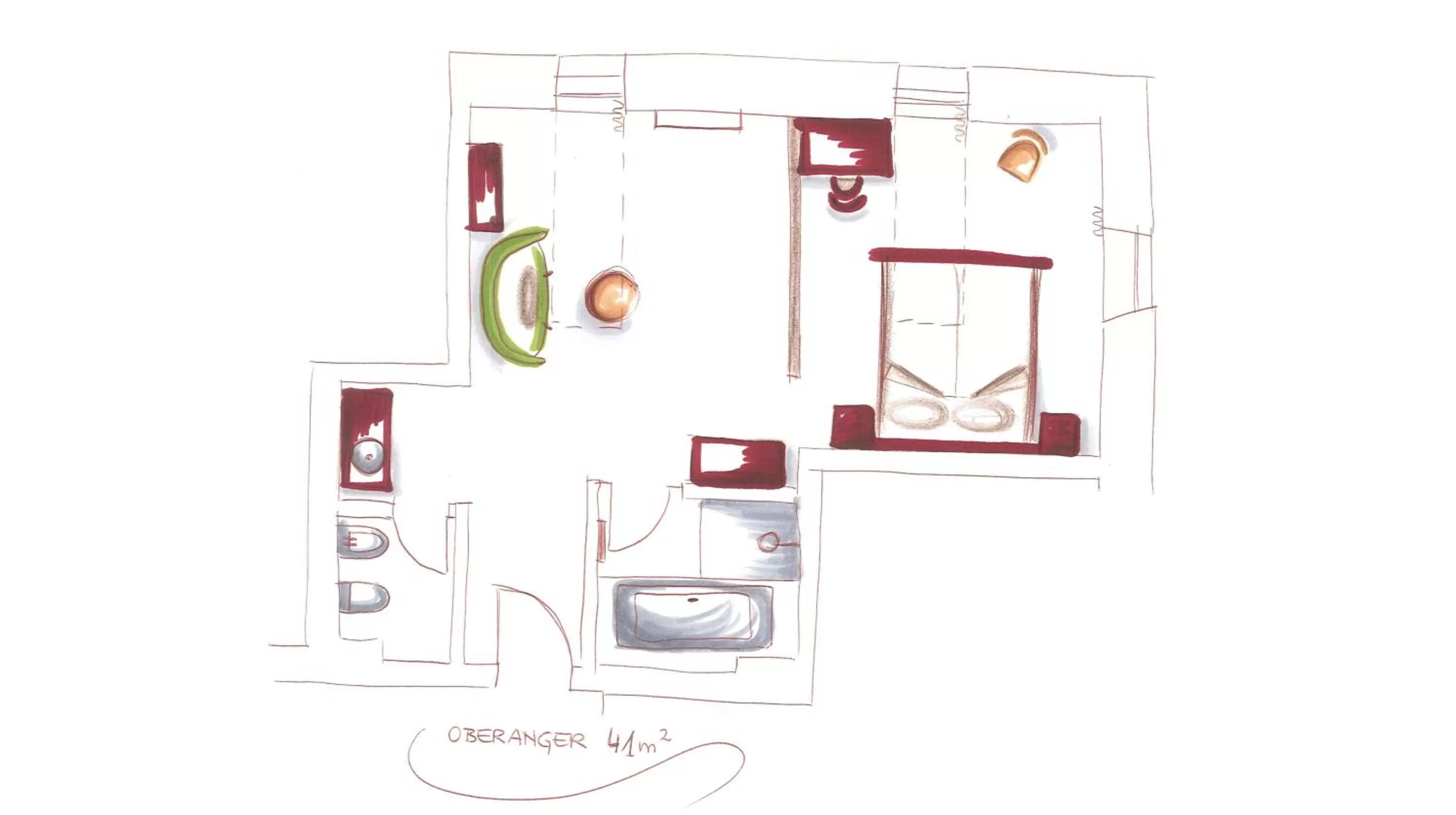 Floor plan in Niedermairhof