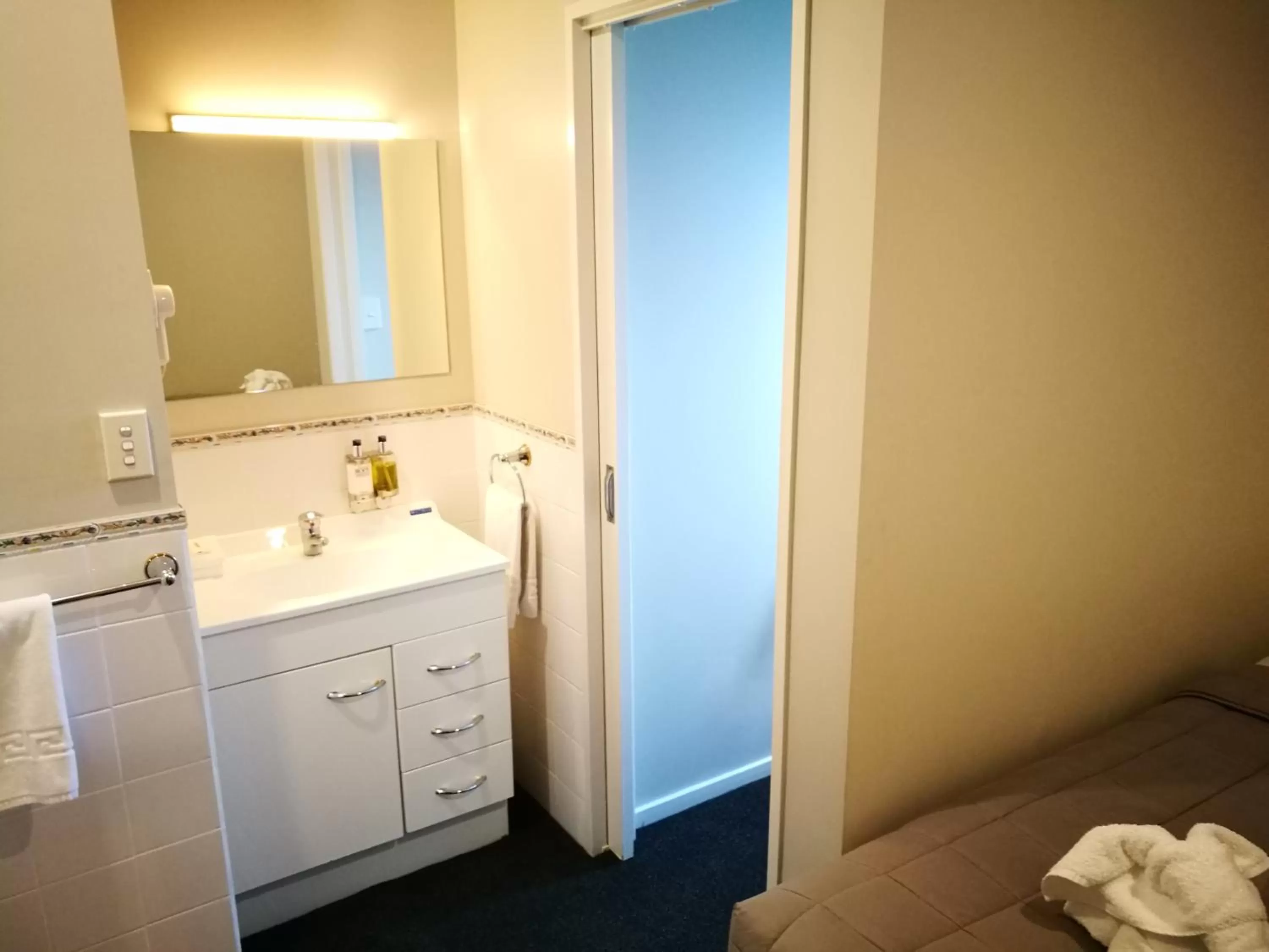 Bathroom in Airport Birches Motel