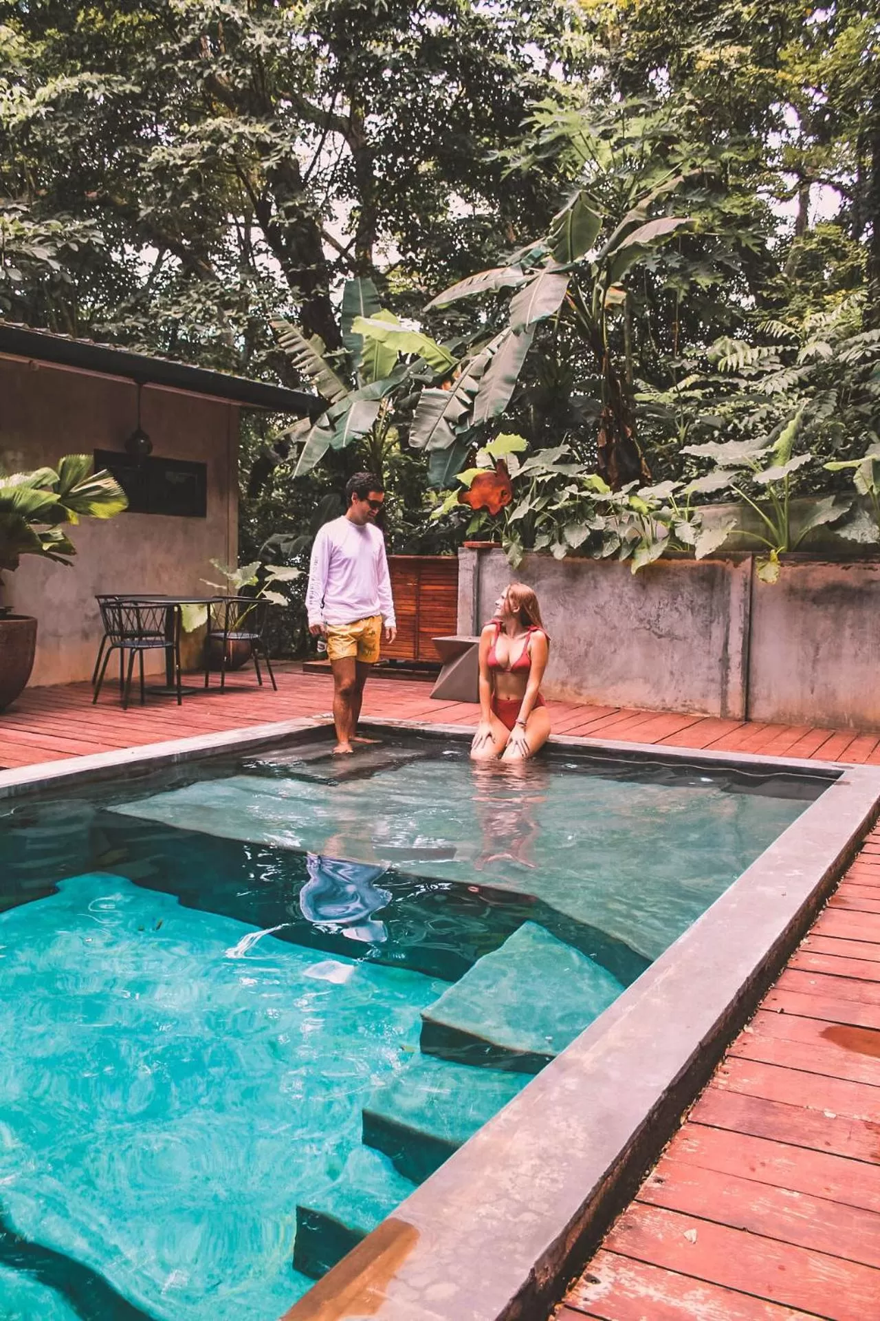 People in Saboga Lodge