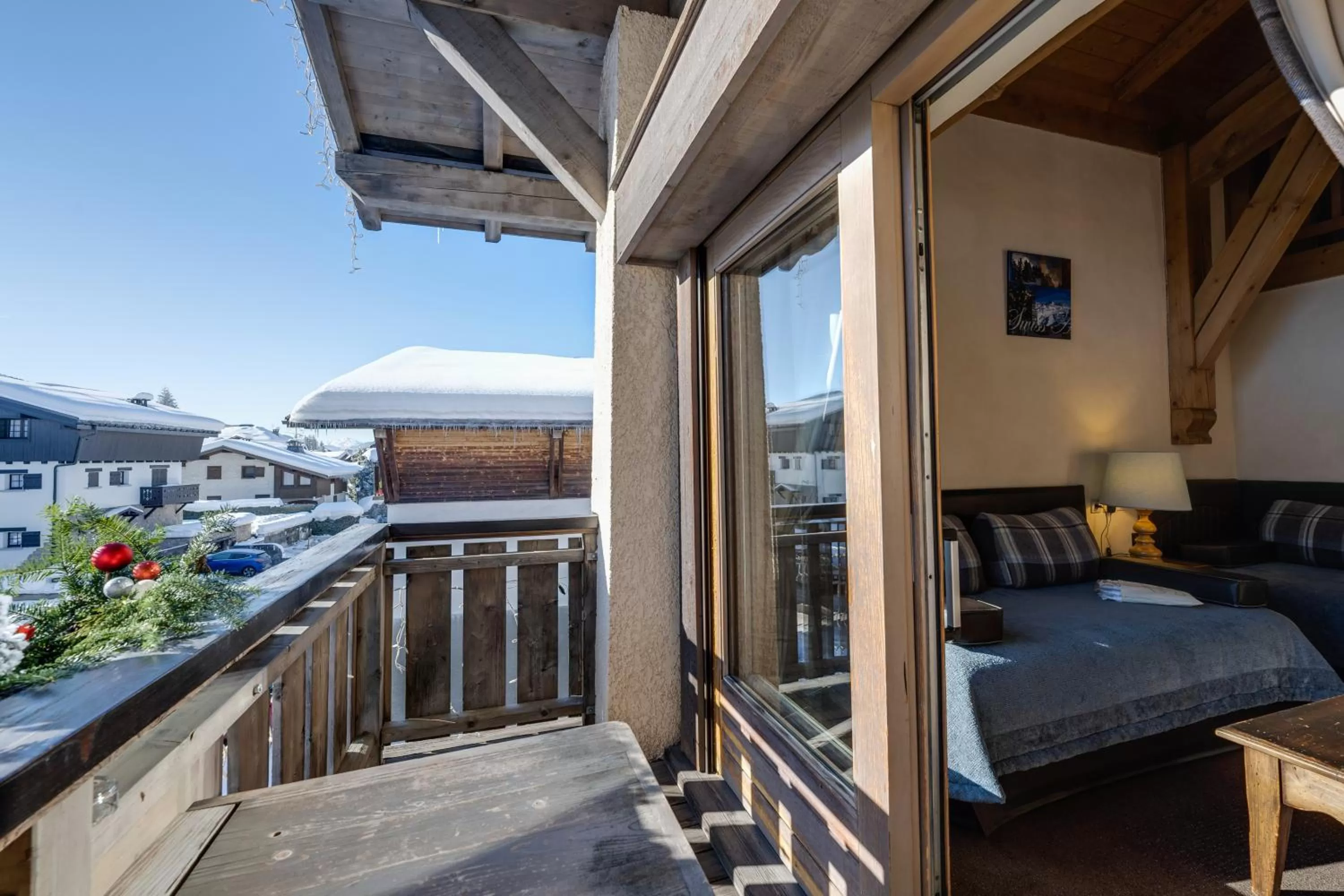 Balcony/Terrace in Hôtel La Grange d'Arly