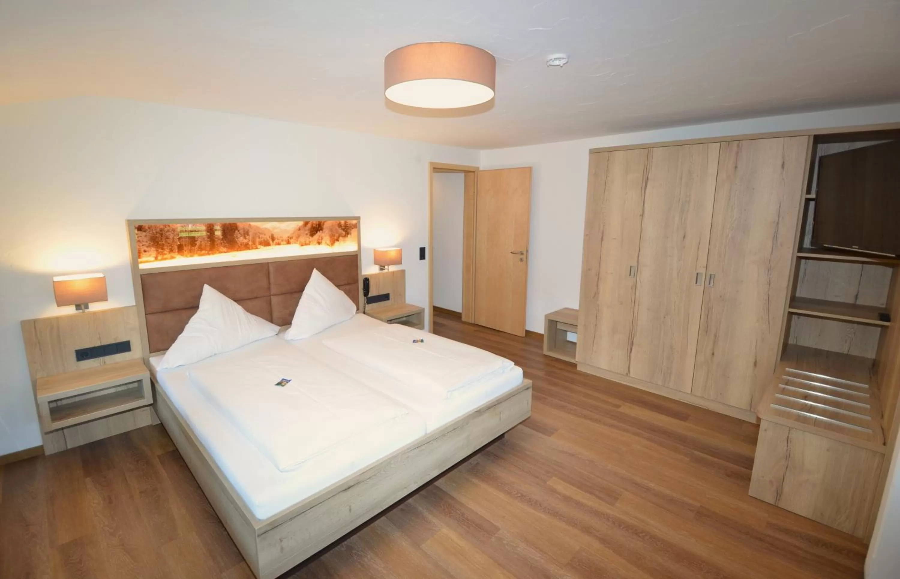 Photo of the whole room, Bed in Naturhotel Café Waldesruhe