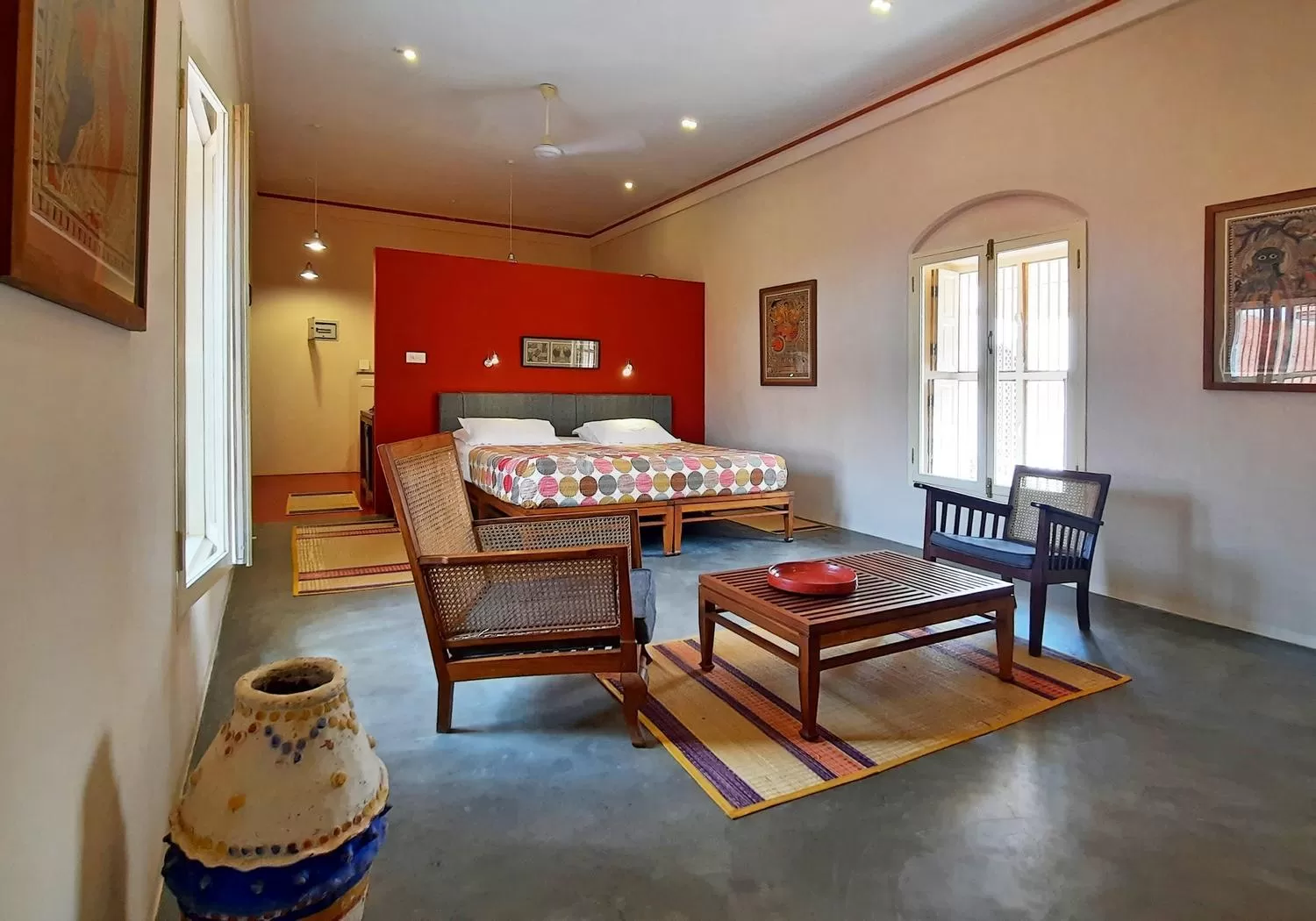 Photo of the whole room in Saratha Vilas Chettinad