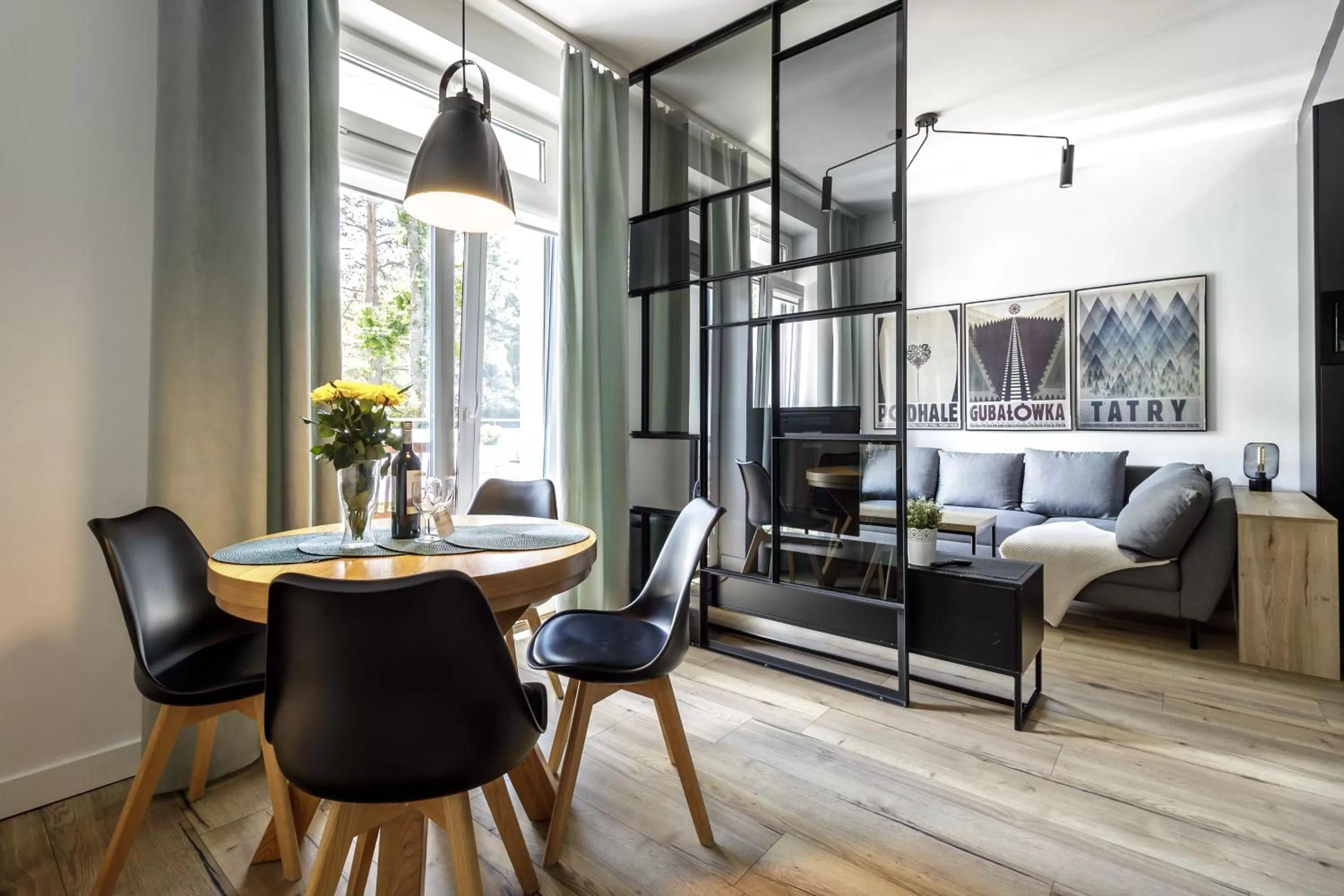 Living room, Dining Area in Jagiellońska Residence
