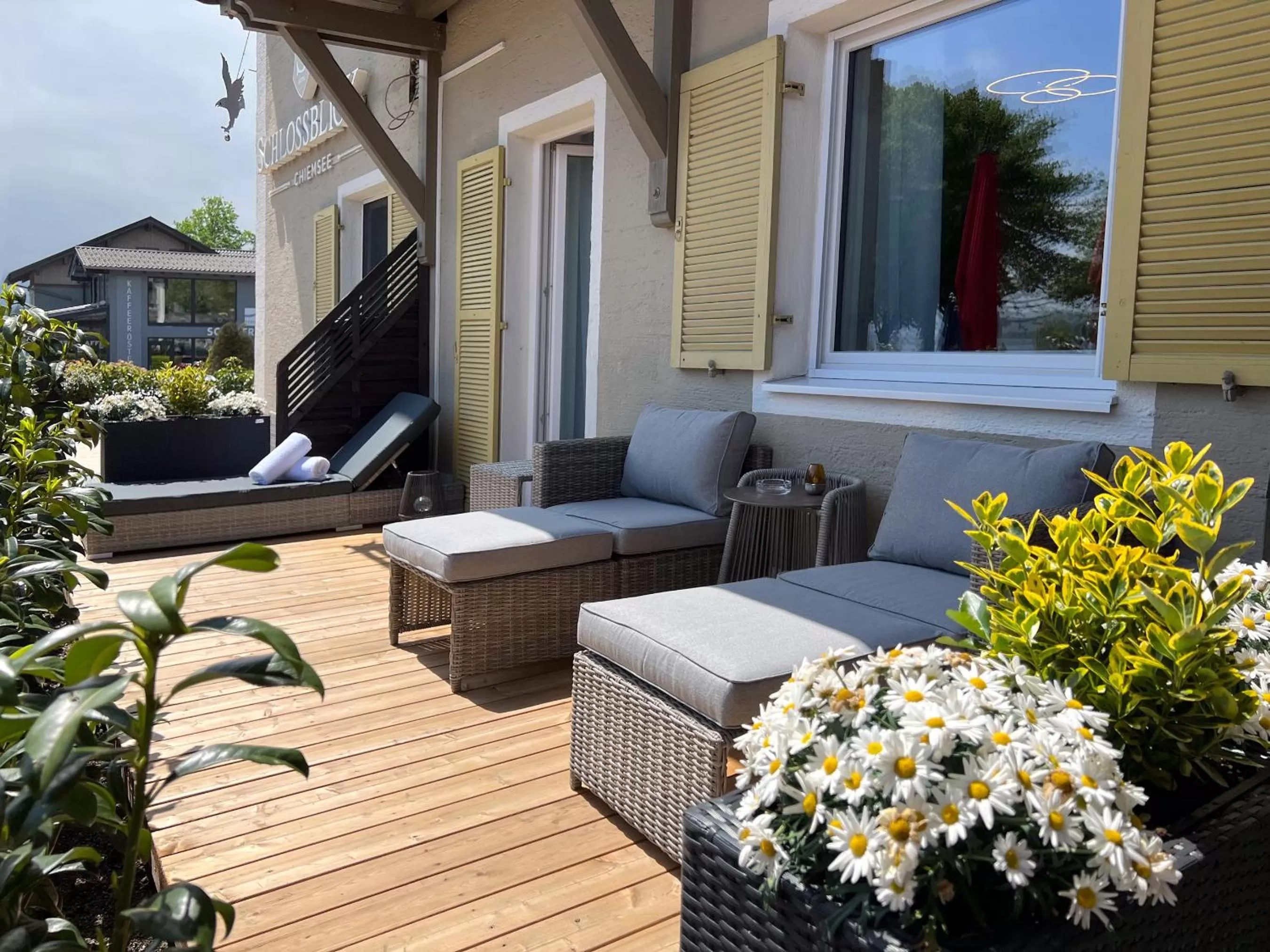 Balcony/Terrace in Hotel Schlossblick Chiemsee