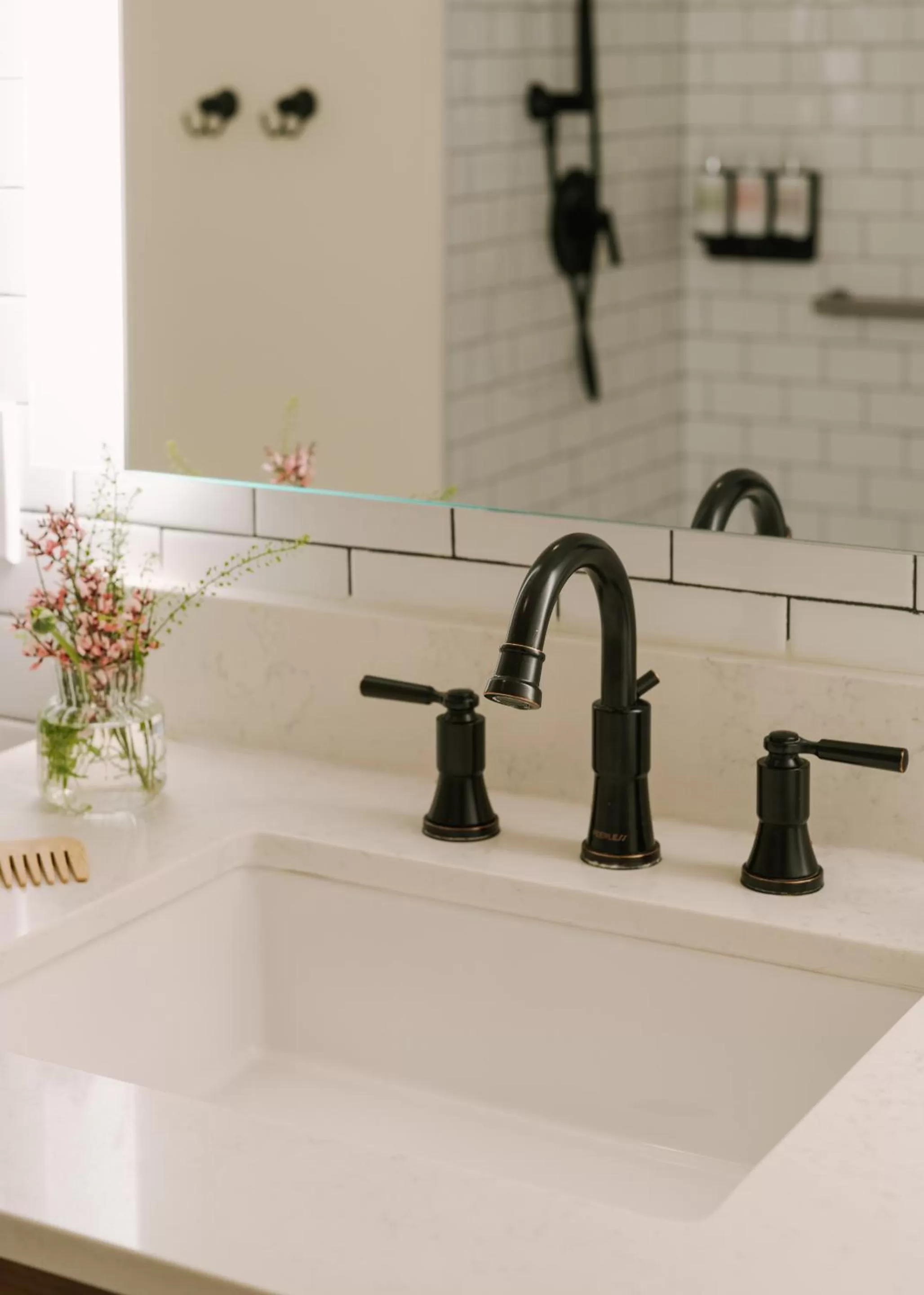 Bathroom in FOUND Hotel, Santa Monica, Series by Marriott