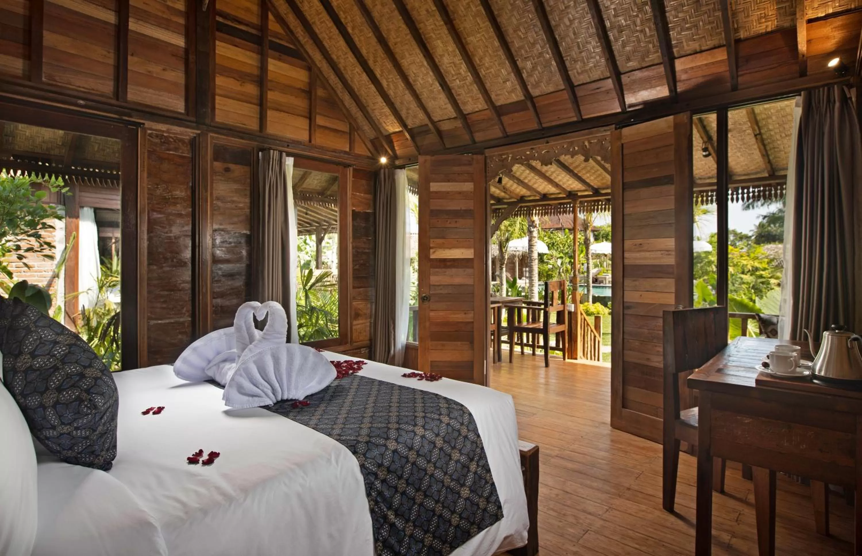 Bedroom, Bed in Green Space Villa