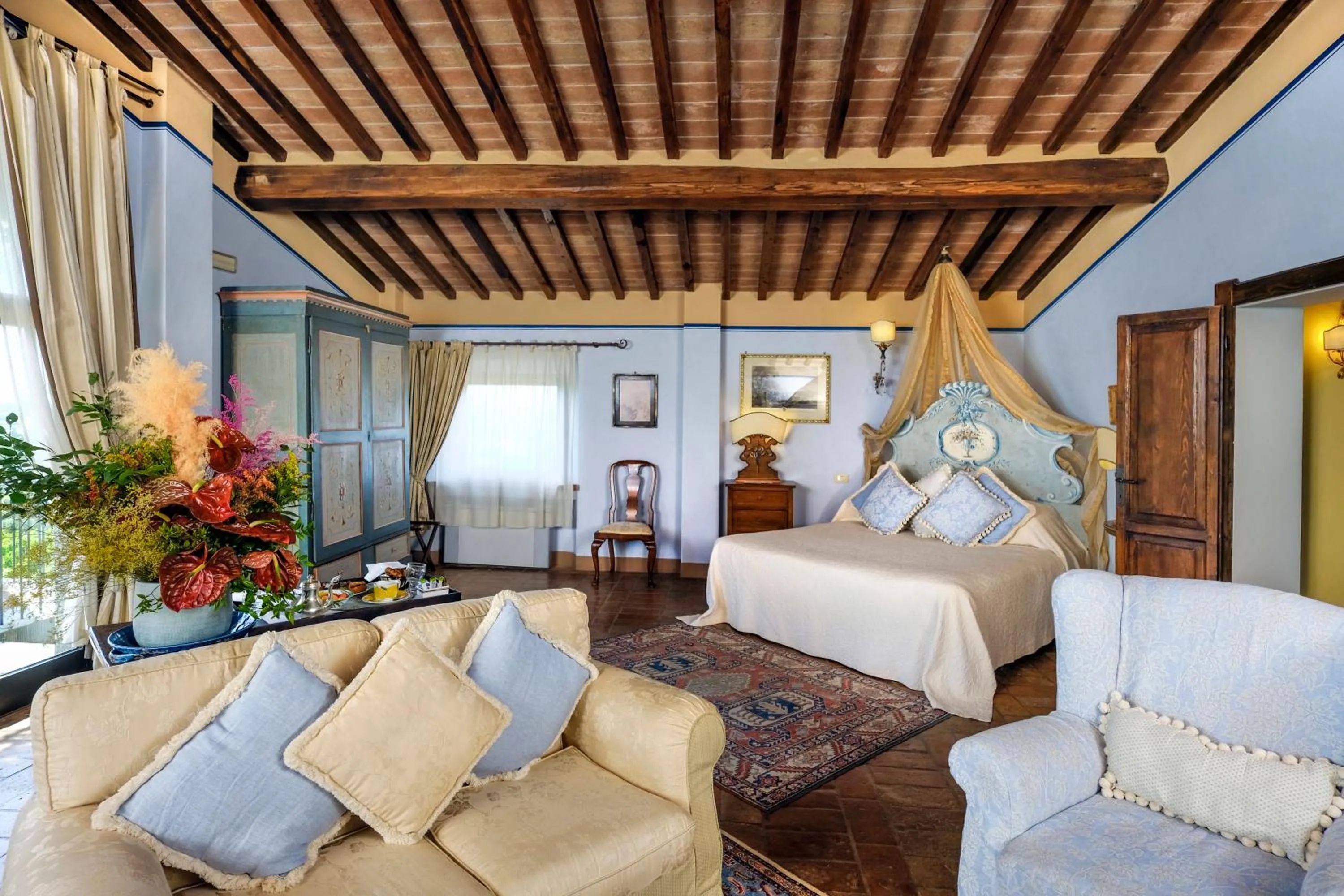Bedroom, Bed in Il Falconiere Relais & Spa
