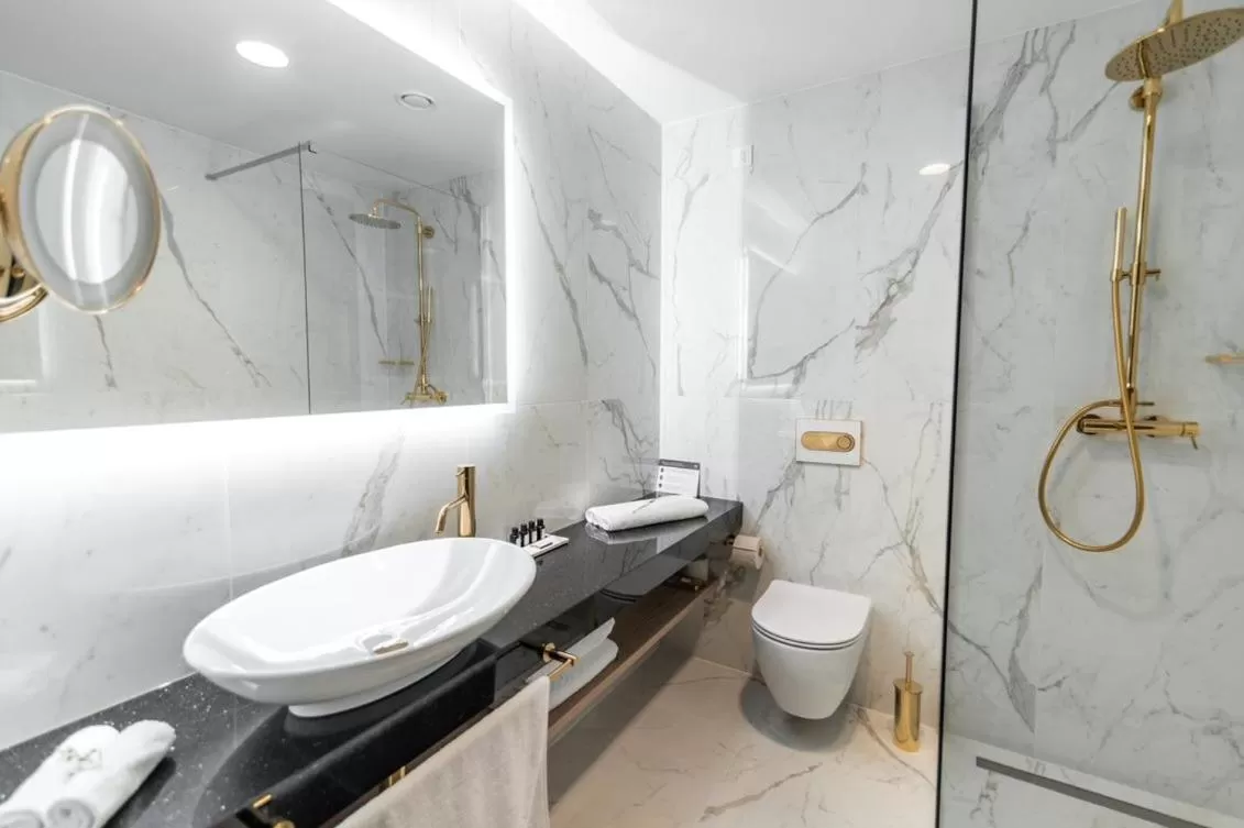 Shower in Elegans Hotel Brdo