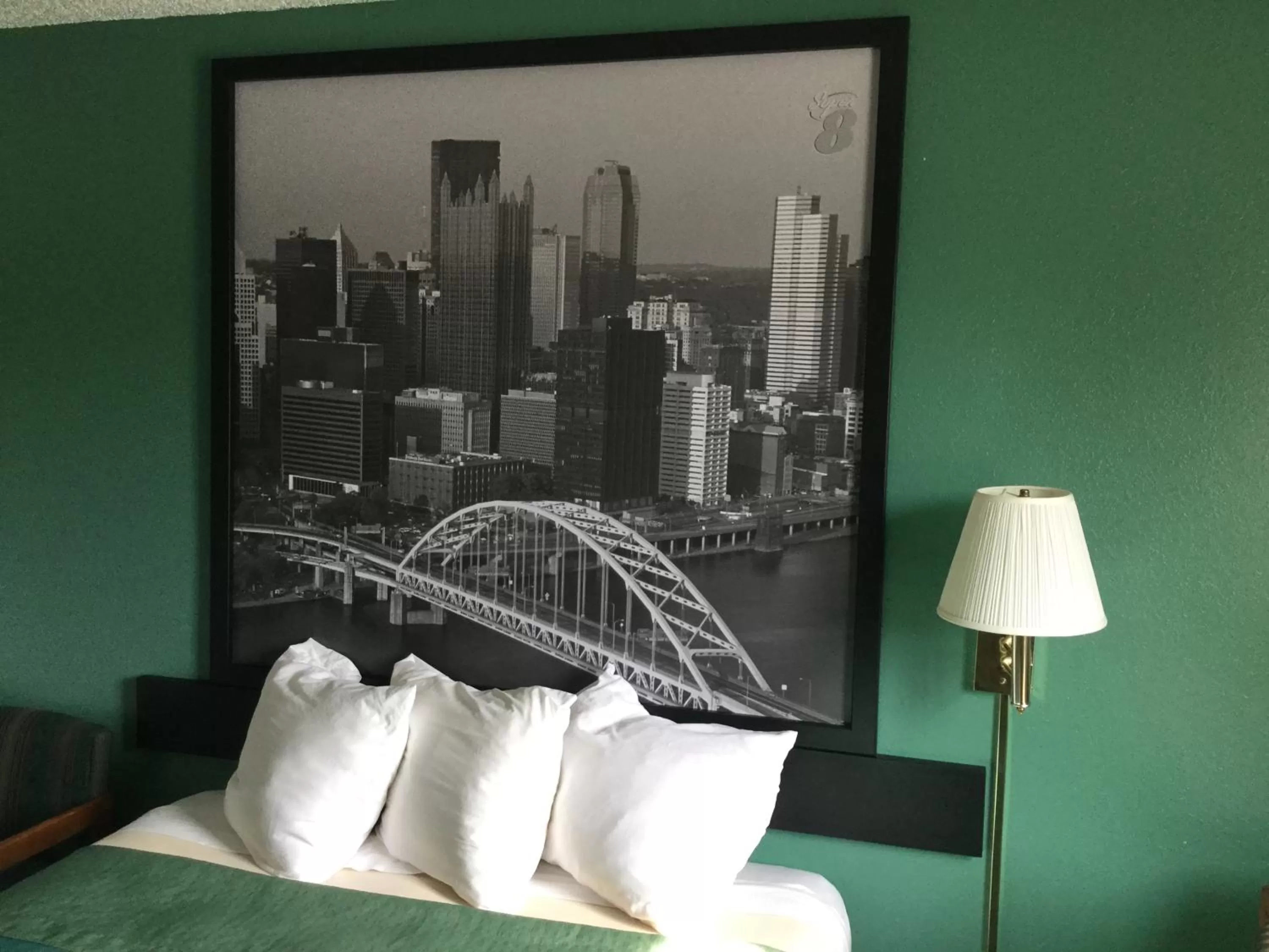 Bed in Super 8 by Wyndham New Stanton