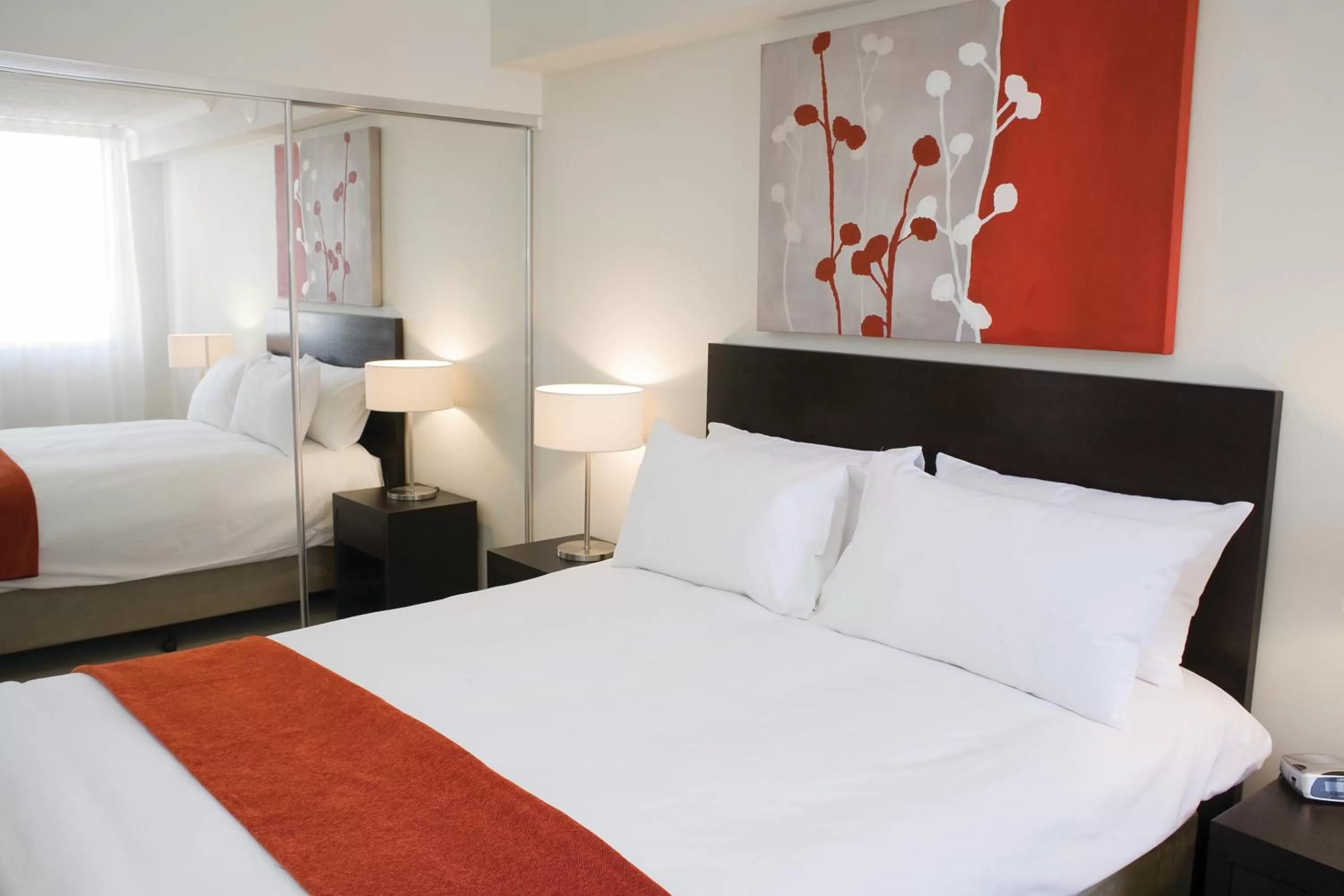Bedroom, Bed in Toowoomba Central Plaza Apartment Hotel Official